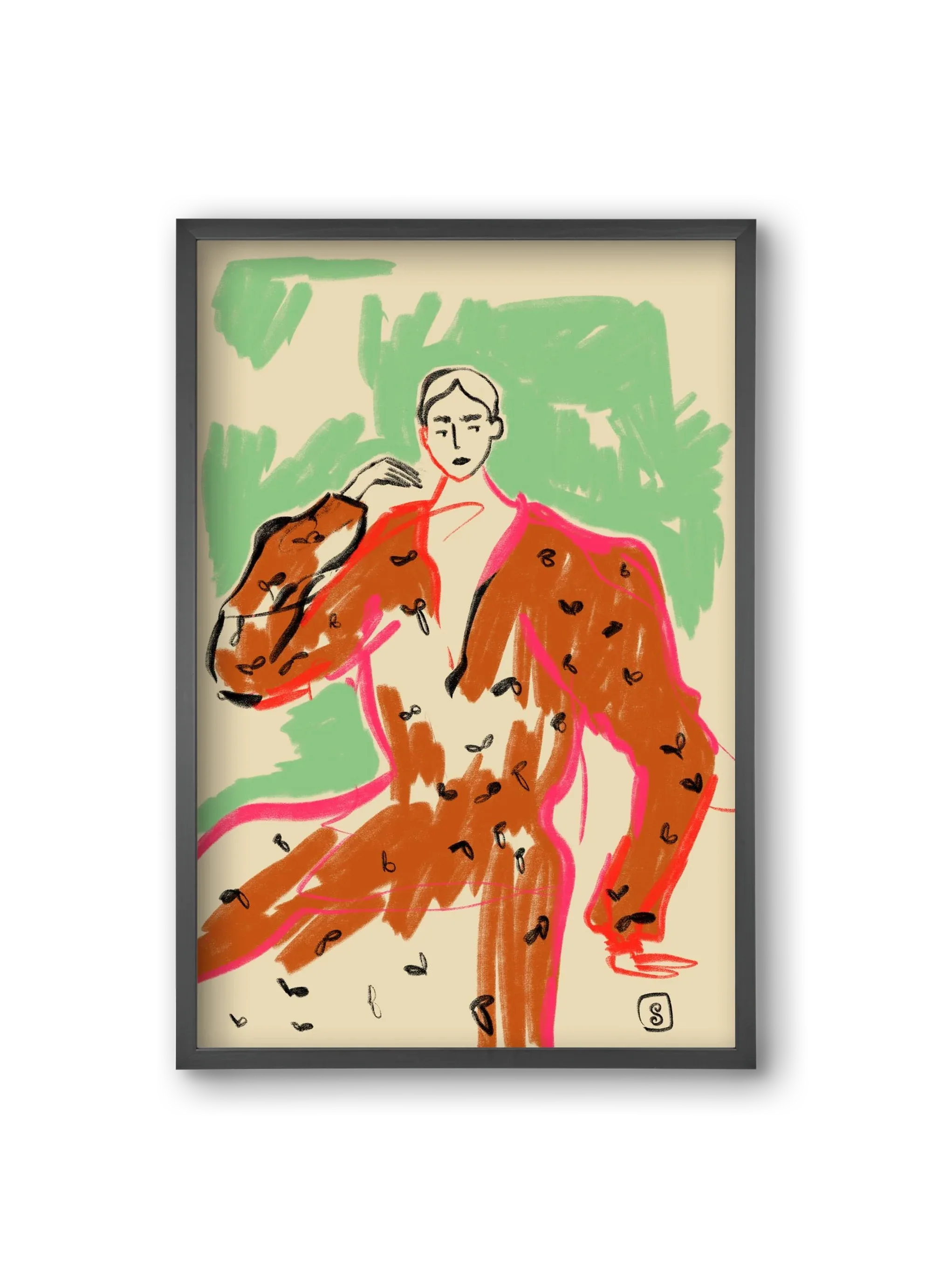 WOMAN IN A TERRACOTTA DRESS - artbridge