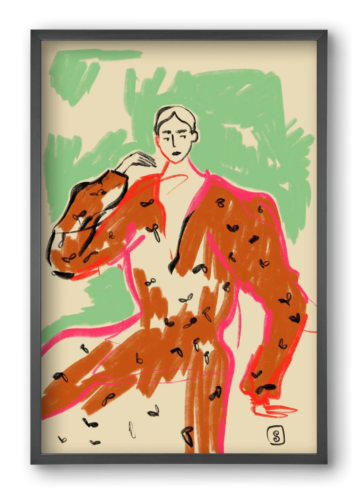 WOMAN IN A TERRACOTTA DRESS - artbridge