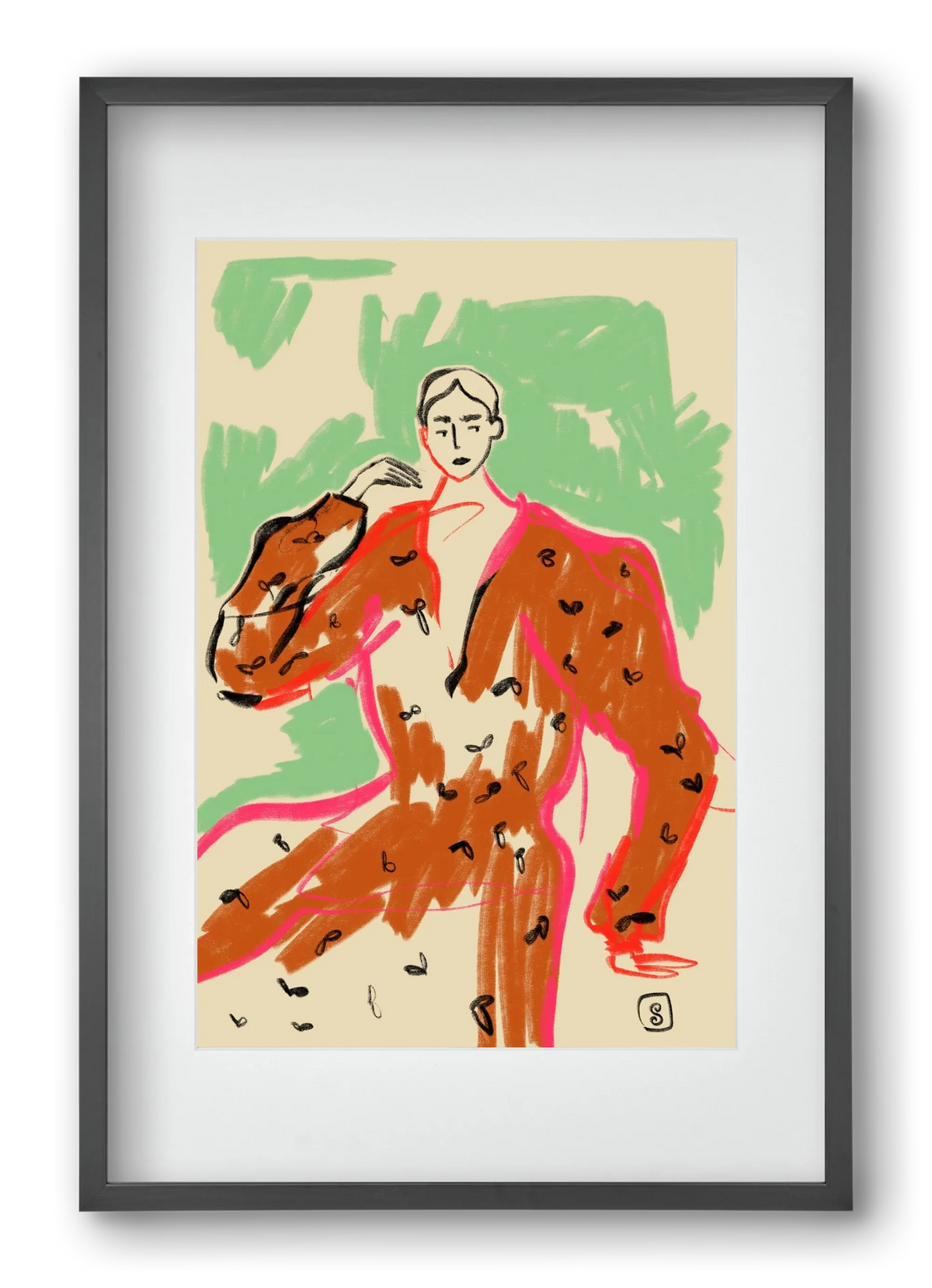 WOMAN IN A TERRACOTTA DRESS - artbridge