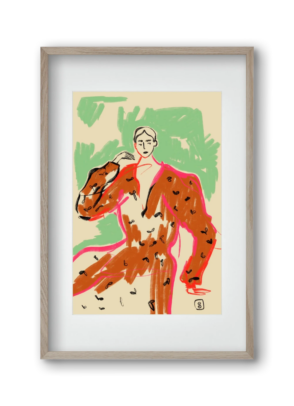 WOMAN IN A TERRACOTTA DRESS - artbridge