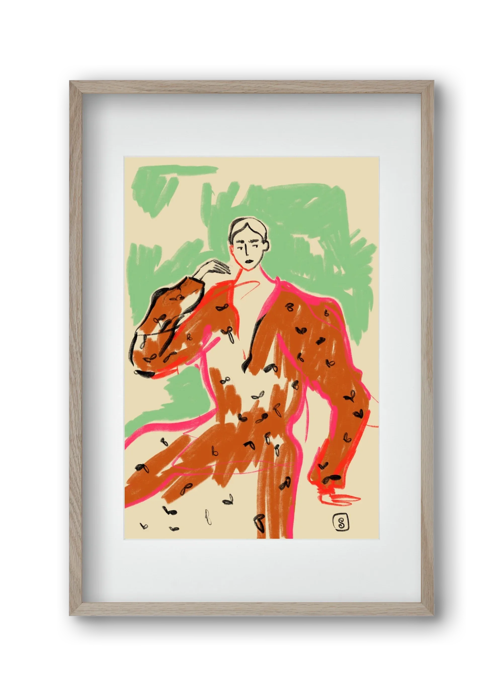 WOMAN IN A TERRACOTTA DRESS - artbridge