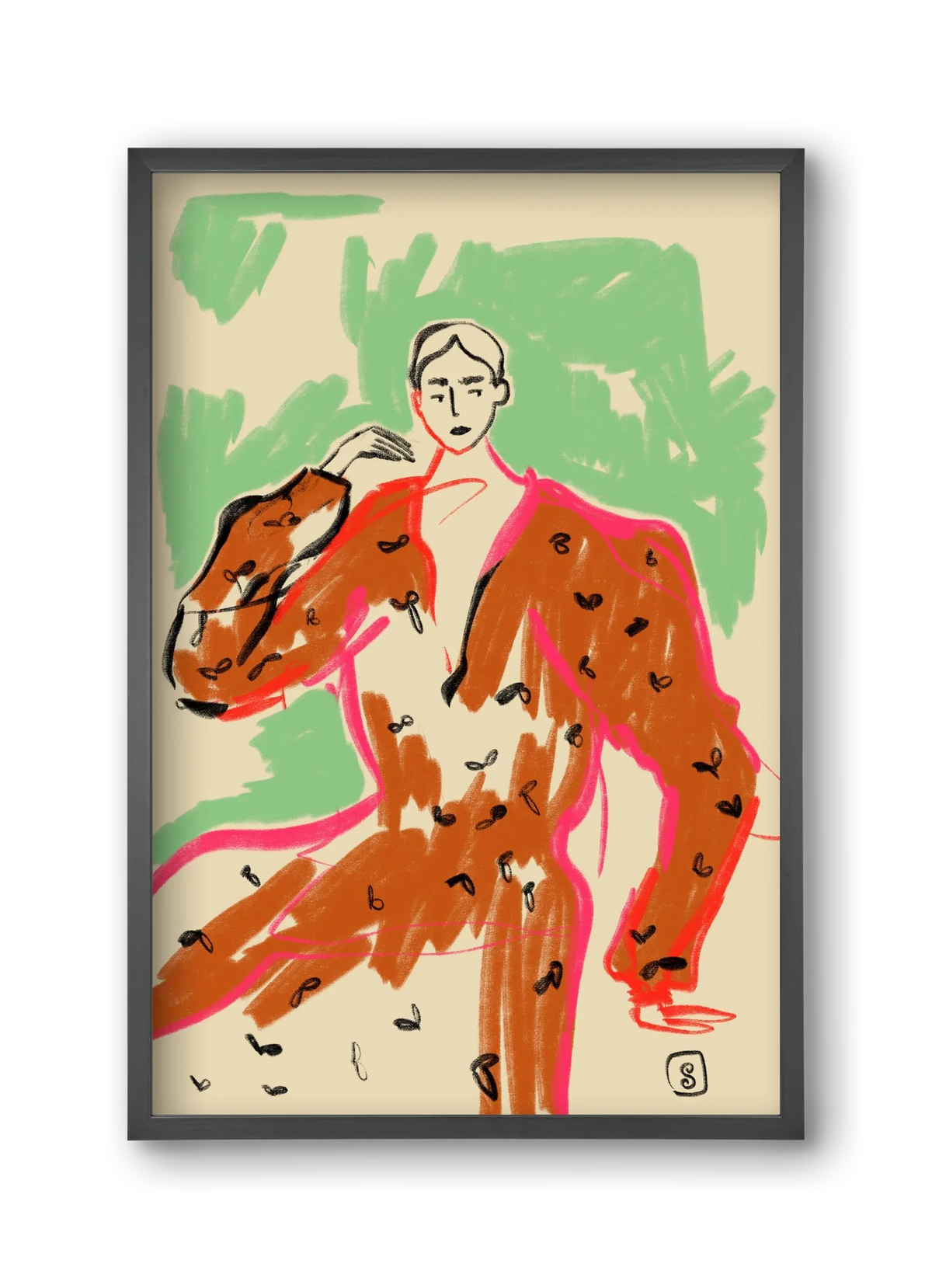 WOMAN IN A TERRACOTTA DRESS - artbridge