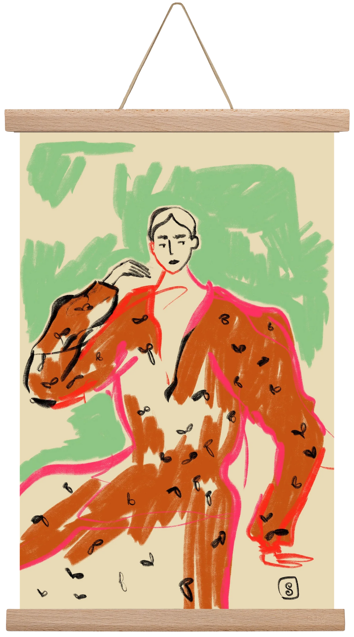 WOMAN IN A TERRACOTTA DRESS - artbridge