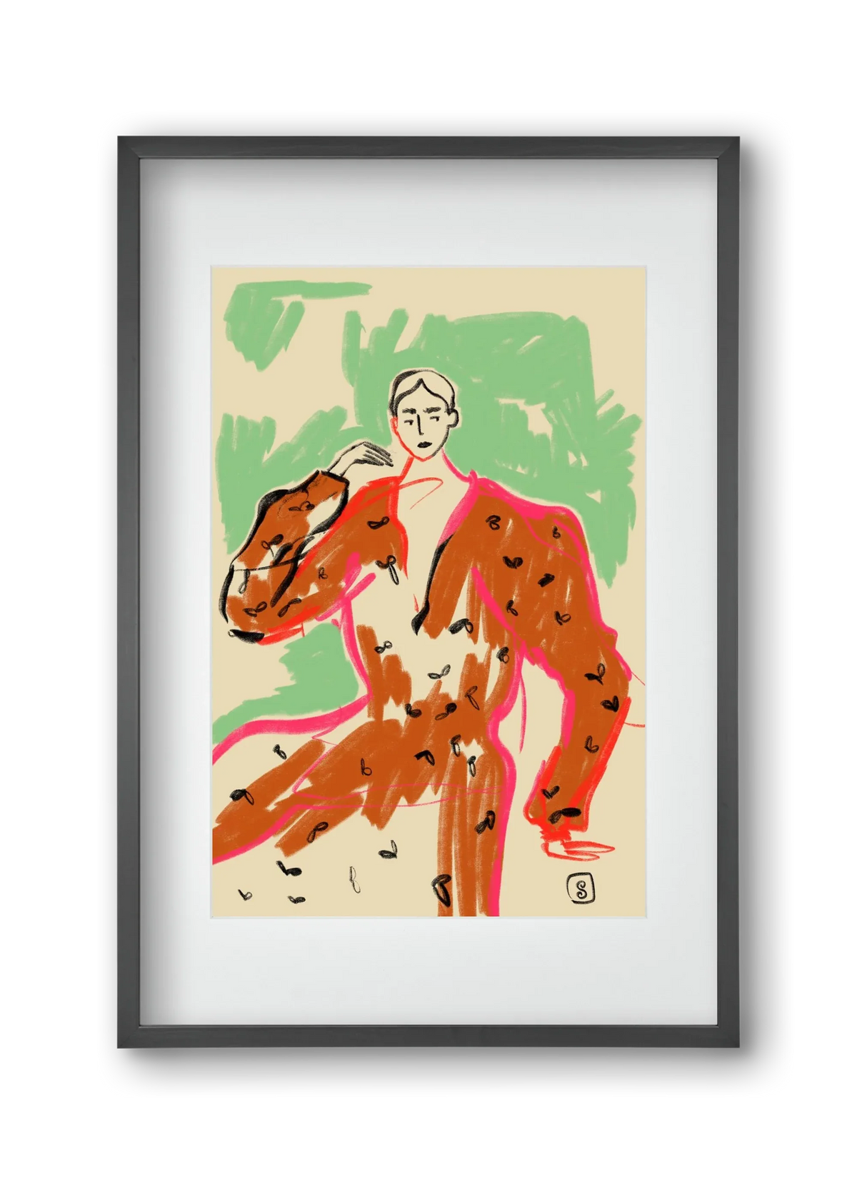 WOMAN IN A TERRACOTTA DRESS - artbridge