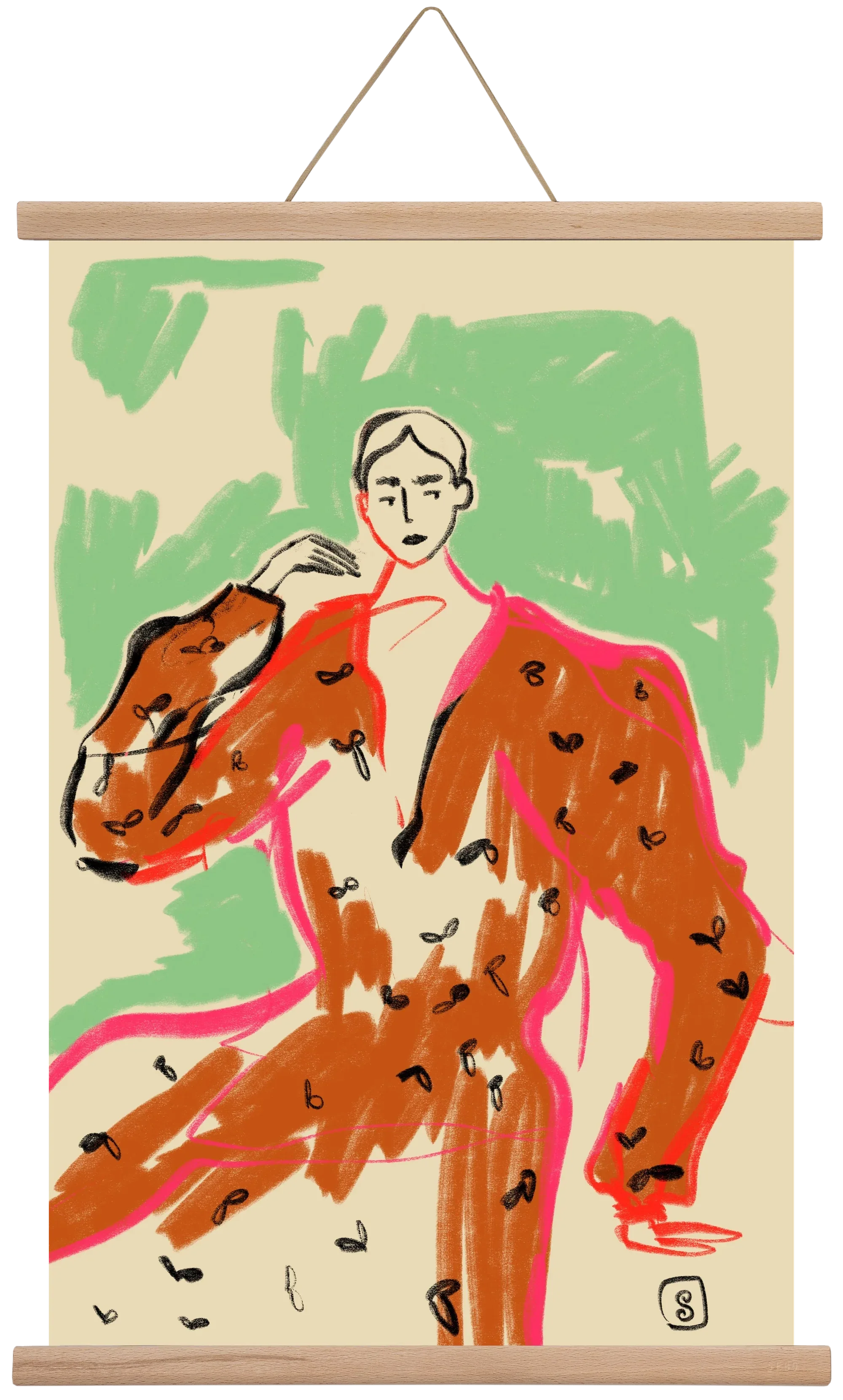 WOMAN IN A TERRACOTTA DRESS - artbridge