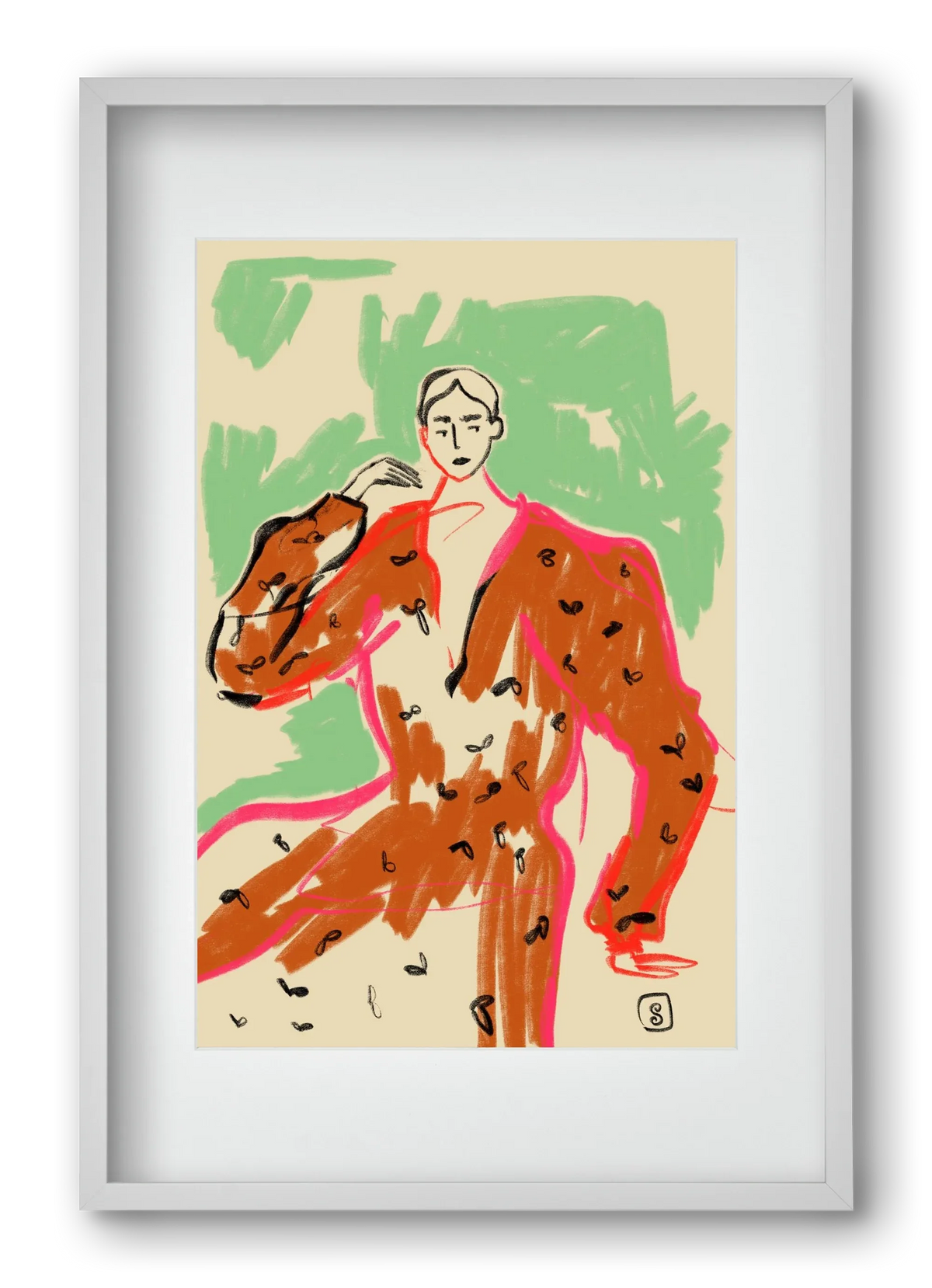WOMAN IN A TERRACOTTA DRESS - artbridge