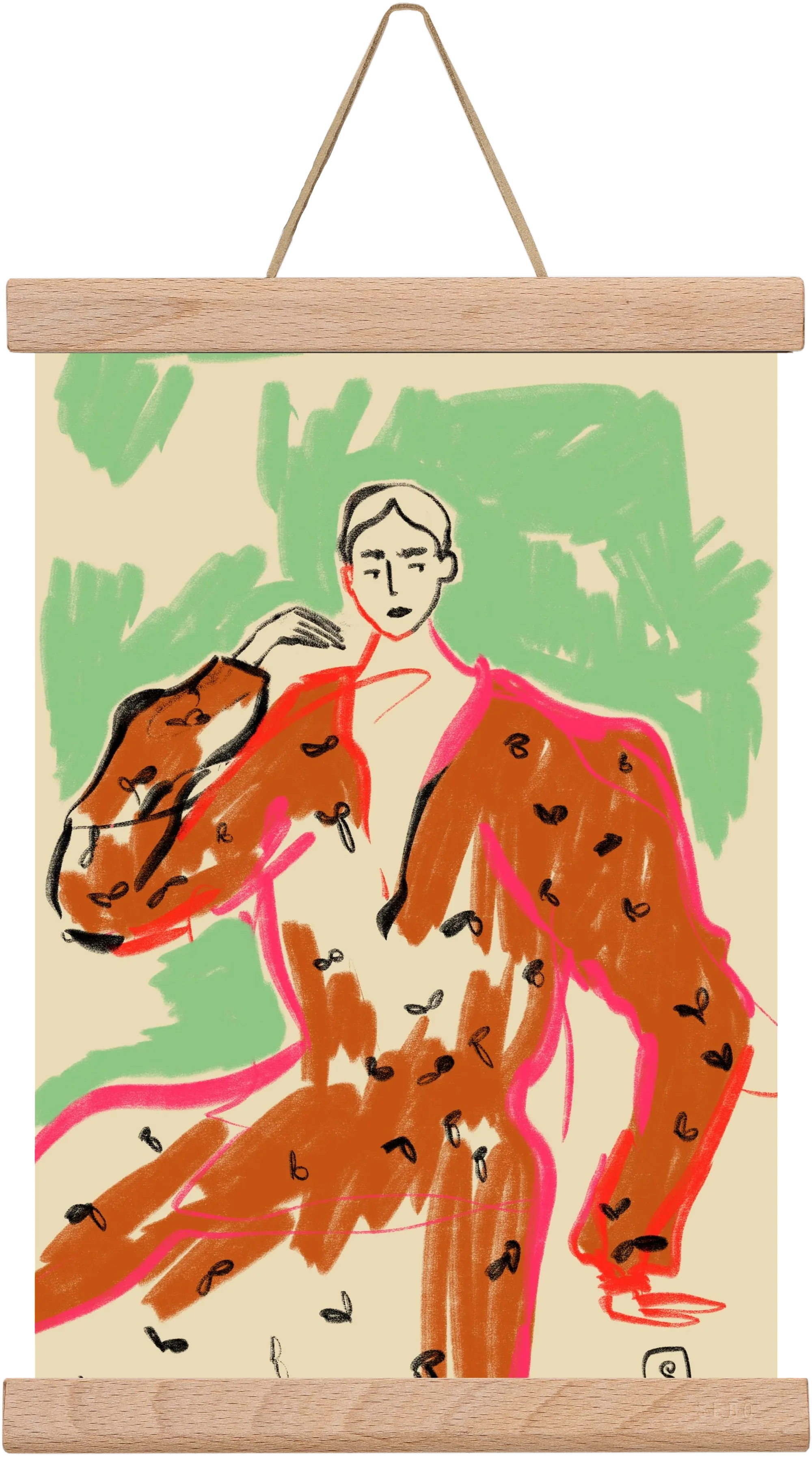 WOMAN IN A TERRACOTTA DRESS - artbridge