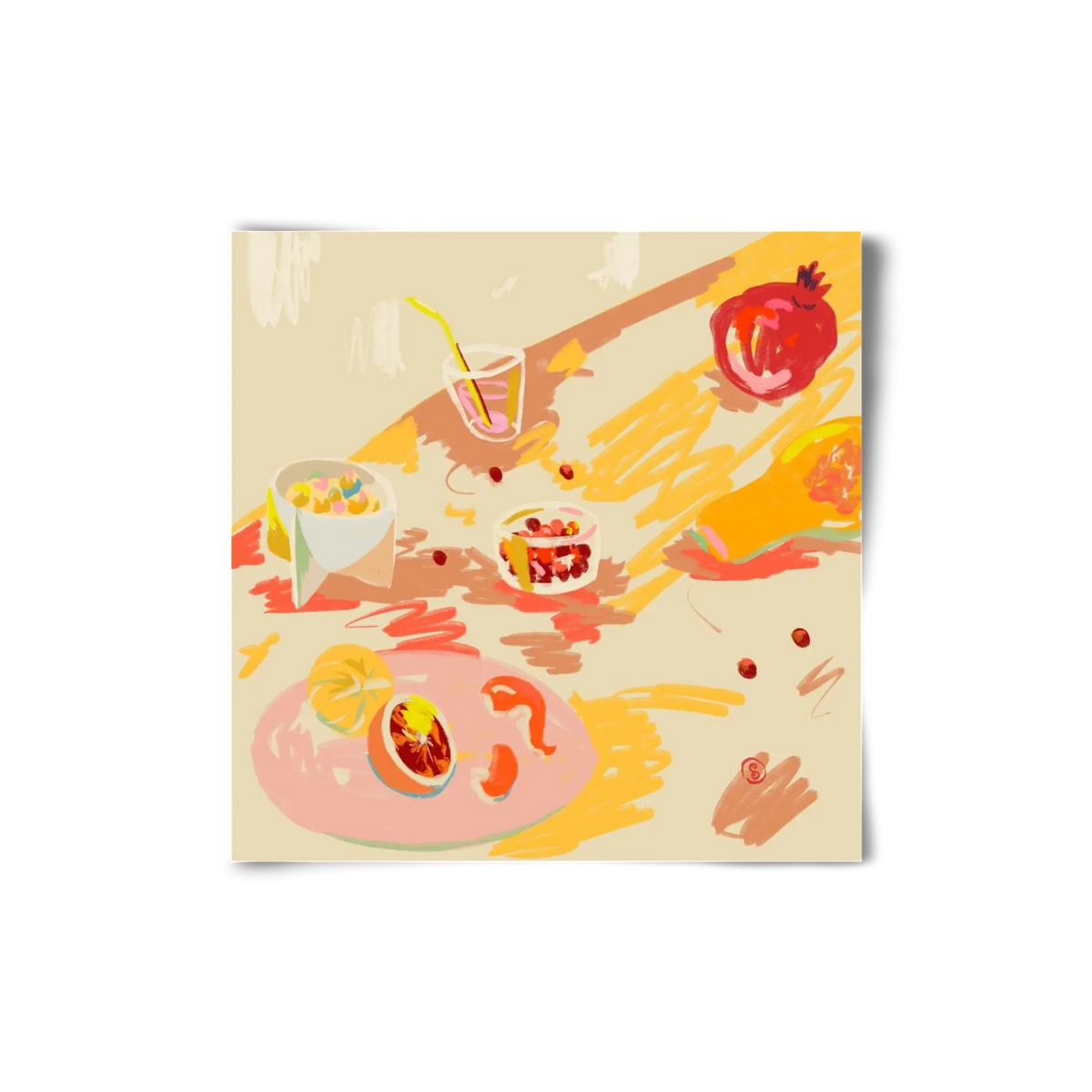 ORANGE AND PINK FRUIT - artbridge