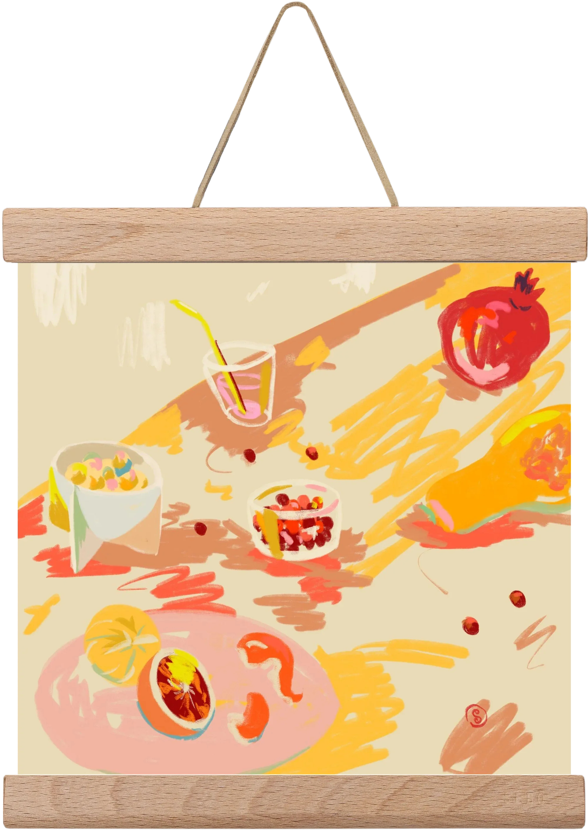 ORANGE AND PINK FRUIT - artbridge