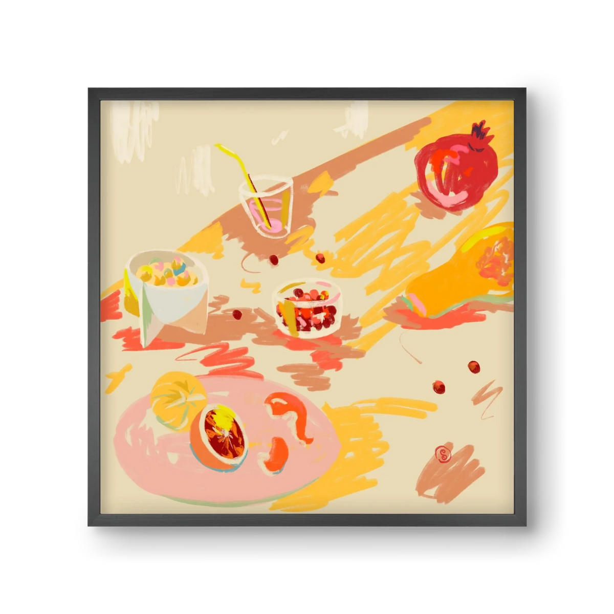 ORANGE AND PINK FRUIT - artbridge