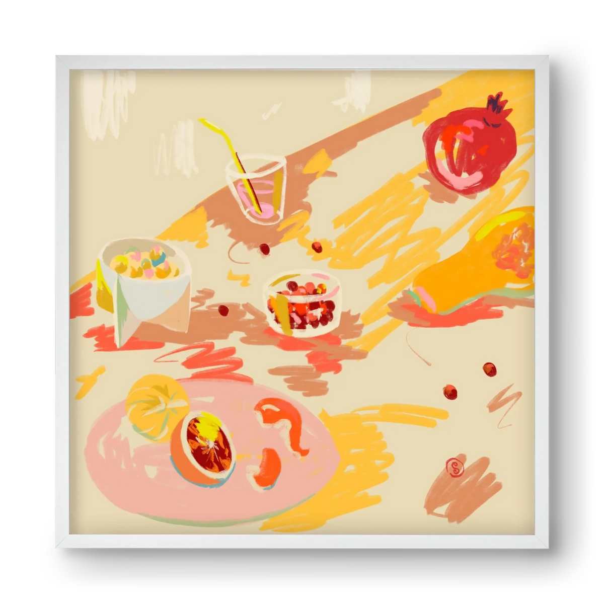ORANGE AND PINK FRUIT - artbridge