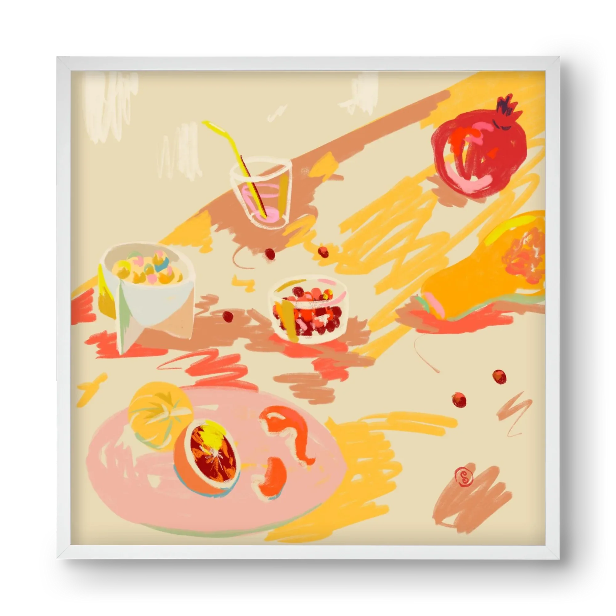 ORANGE AND PINK FRUIT - artbridge
