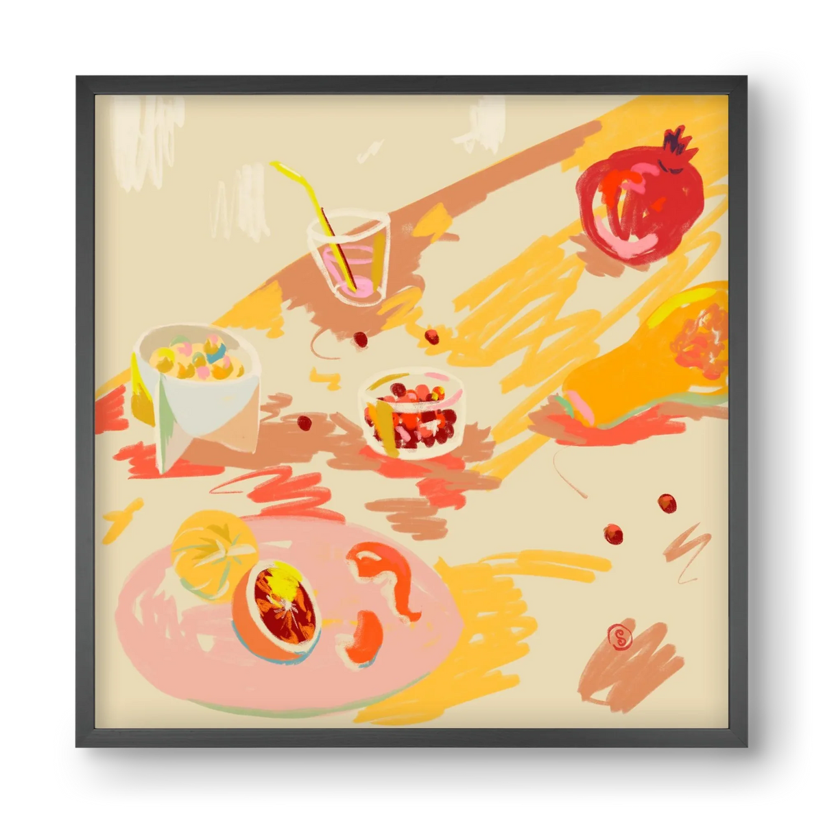 ORANGE AND PINK FRUIT - artbridge