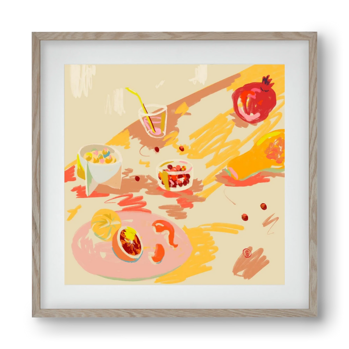 ORANGE AND PINK FRUIT - artbridge