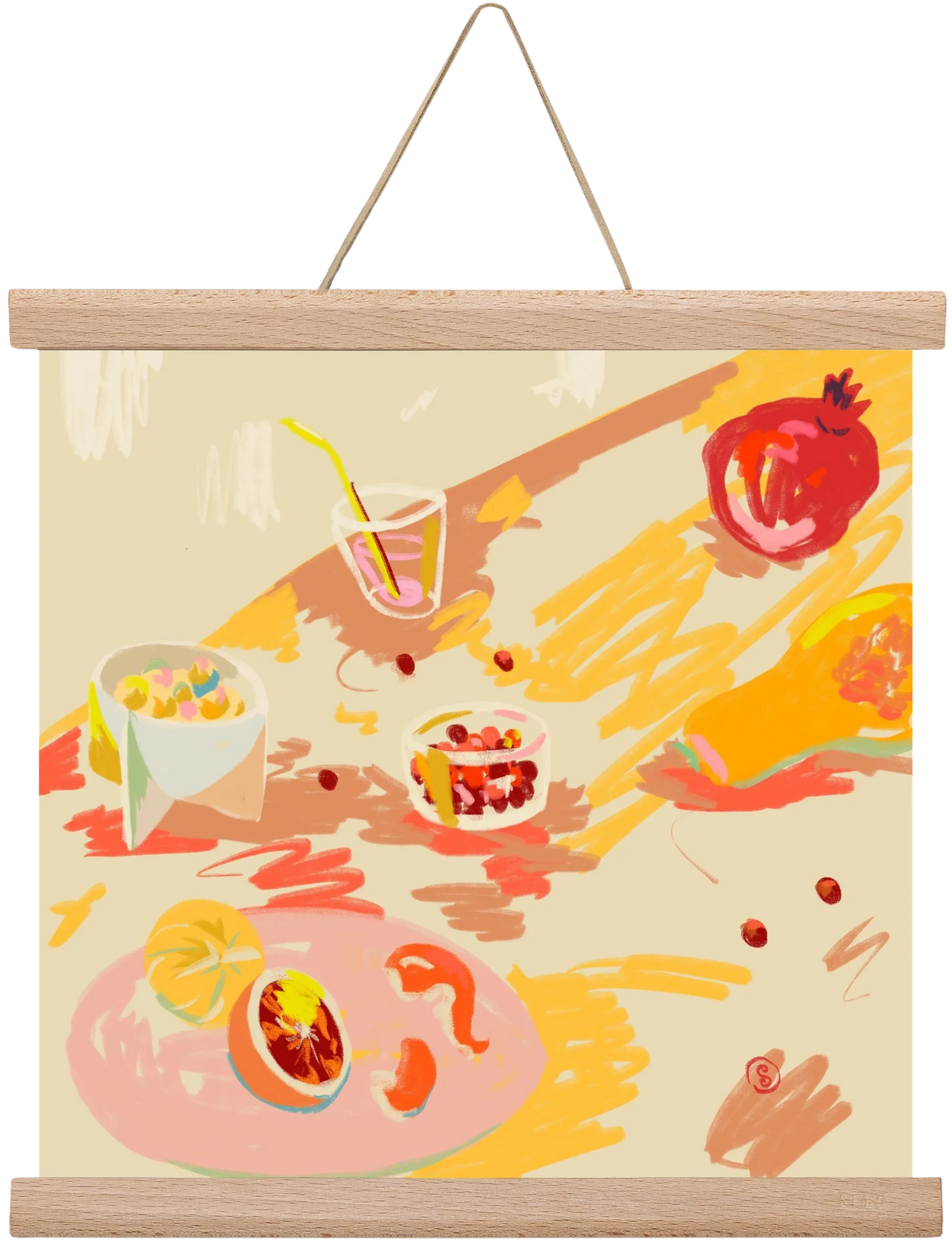 ORANGE AND PINK FRUIT - artbridge