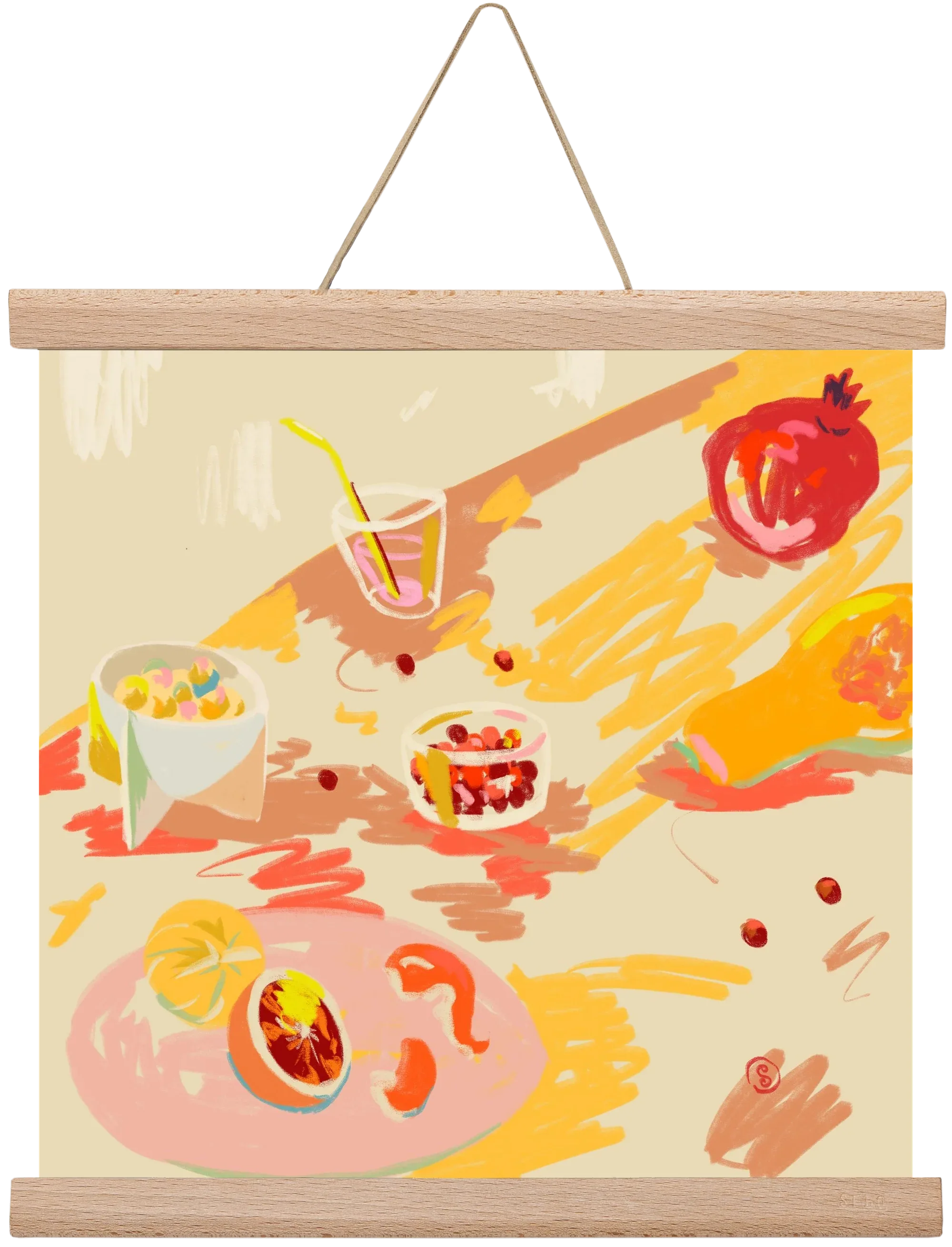 ORANGE AND PINK FRUIT - artbridge