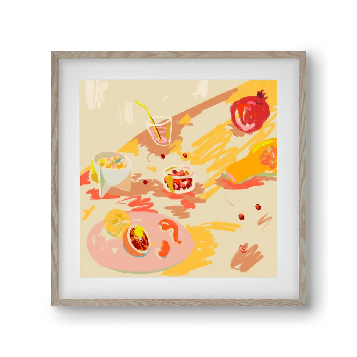 ORANGE AND PINK FRUIT - artbridge