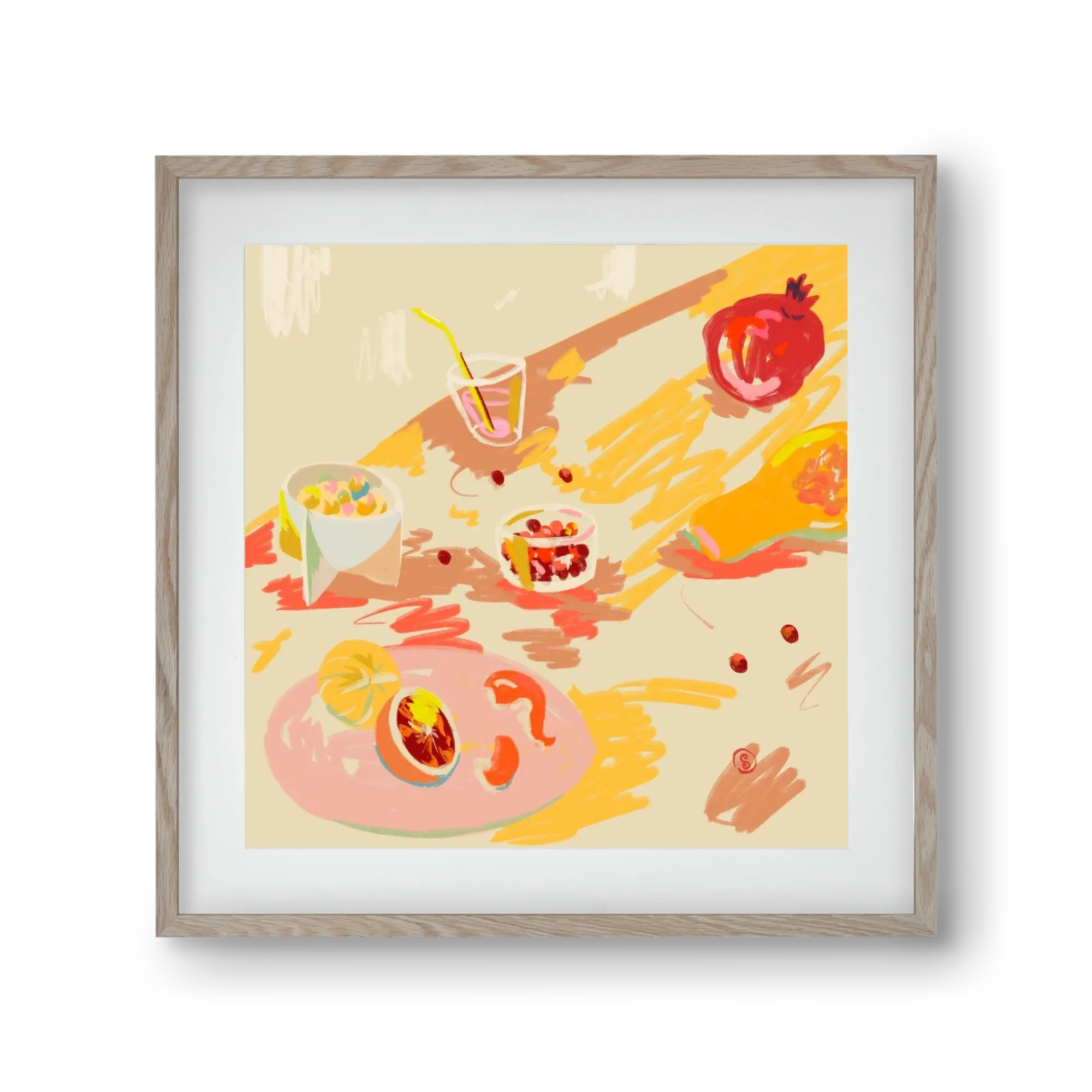 ORANGE AND PINK FRUIT - artbridge