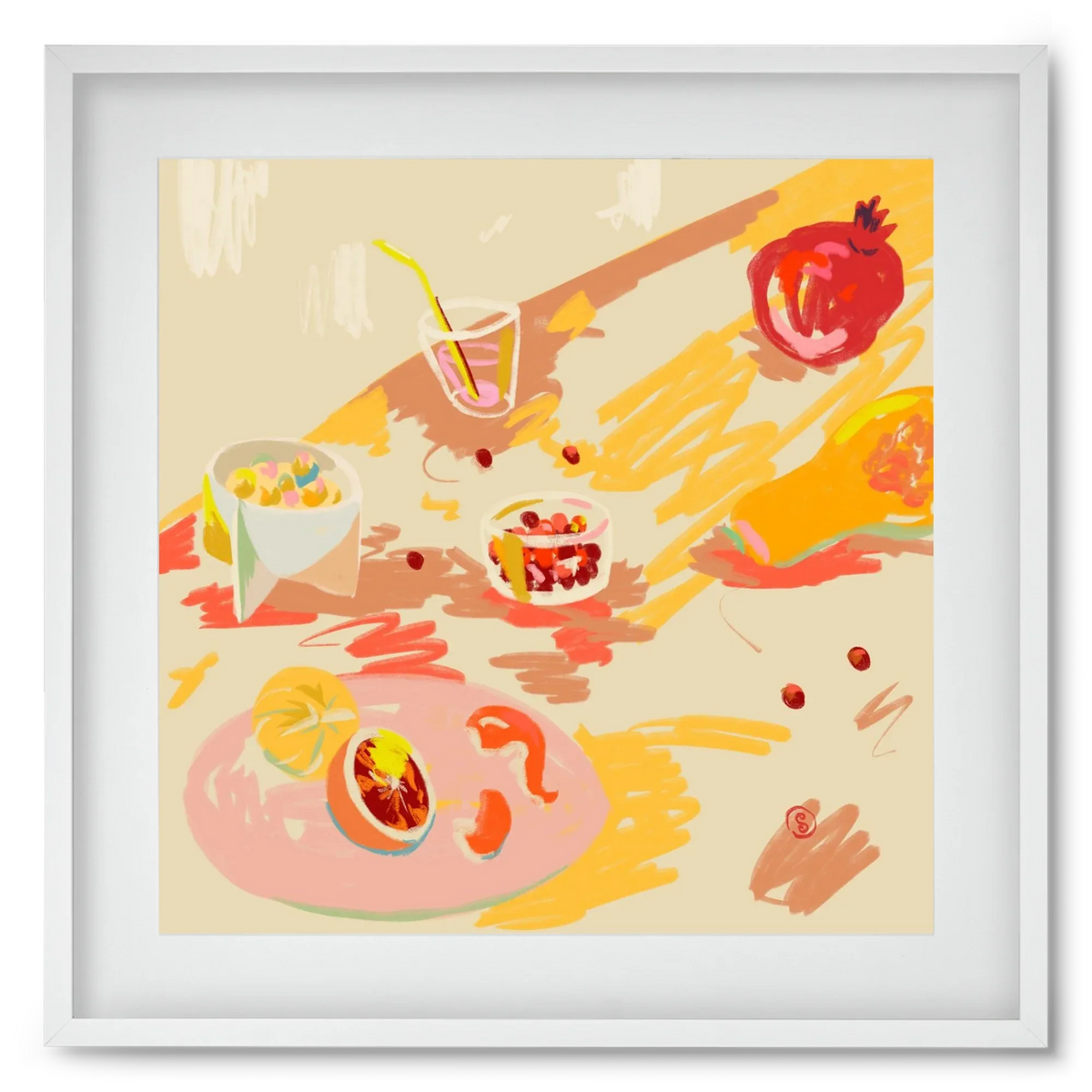 ORANGE AND PINK FRUIT - artbridge