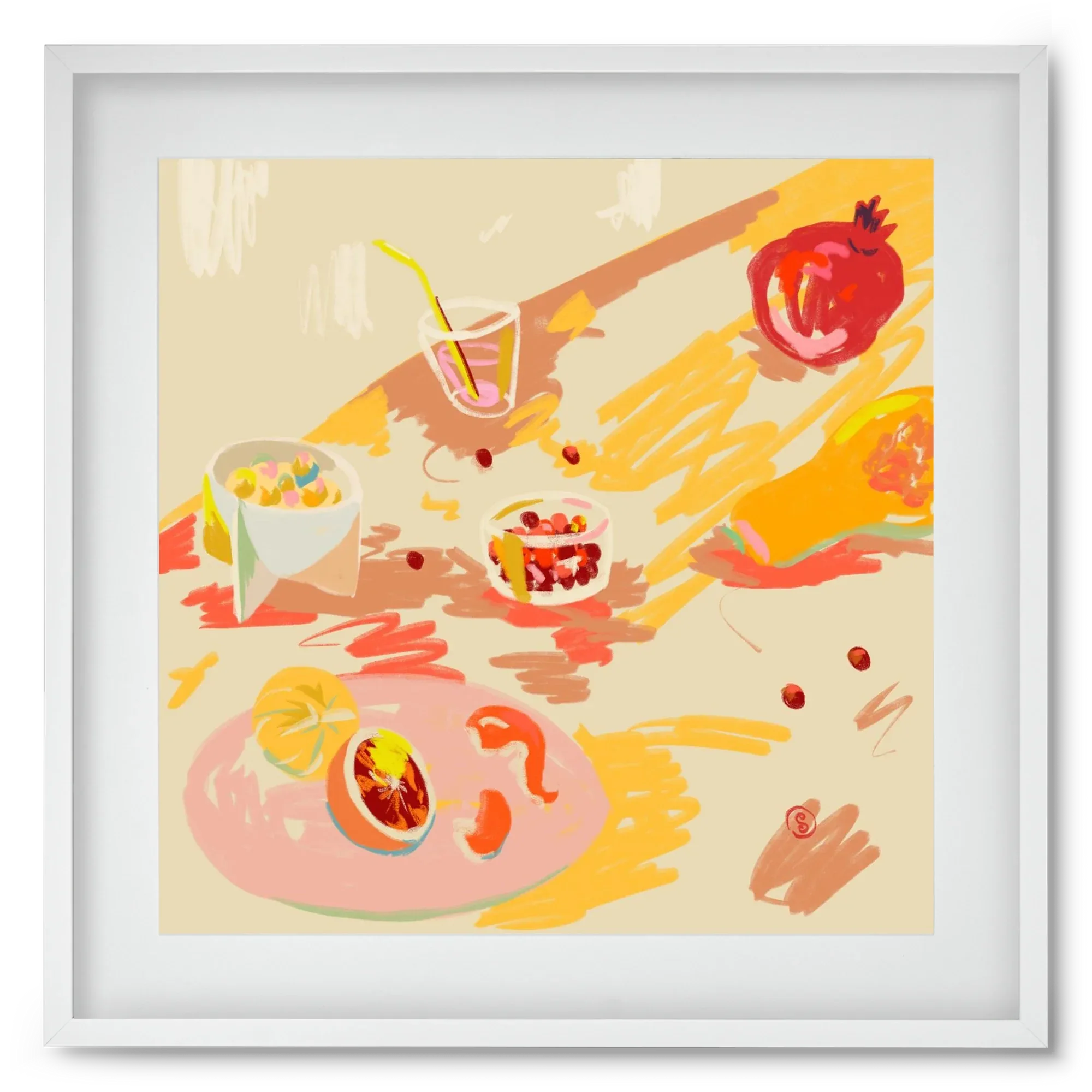ORANGE AND PINK FRUIT - artbridge
