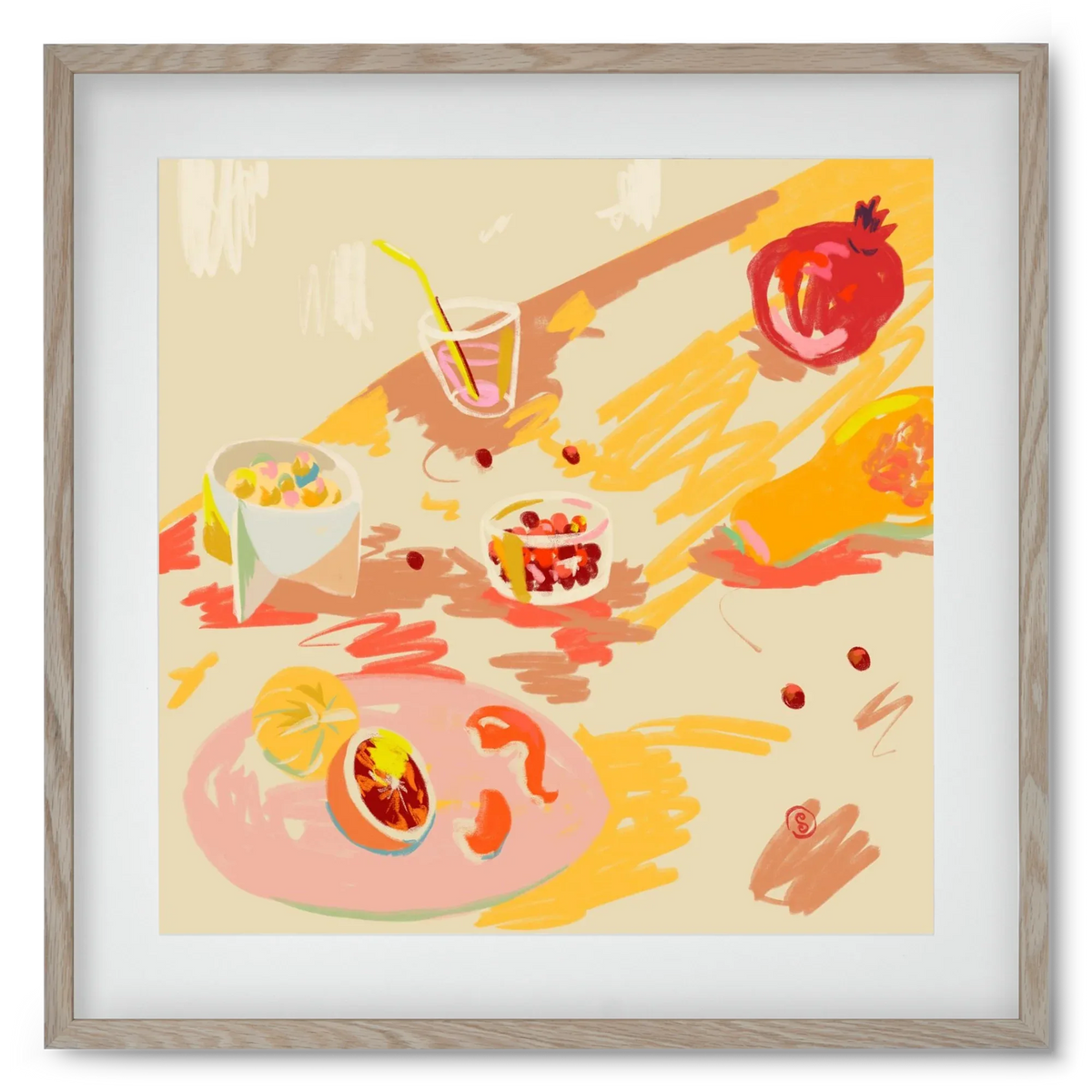 ORANGE AND PINK FRUIT - artbridge