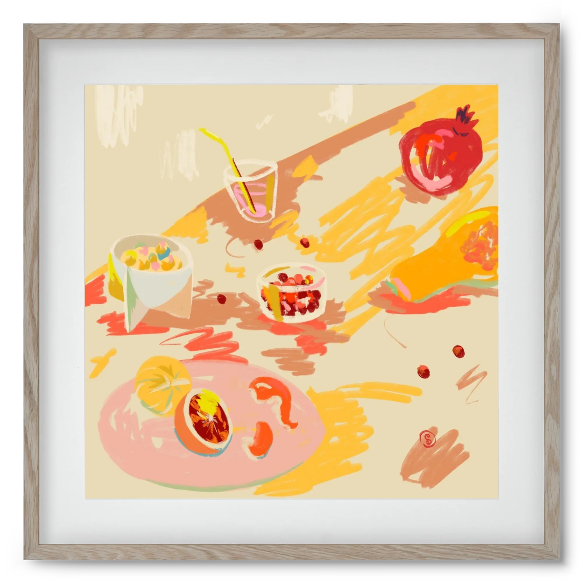 ORANGE AND PINK FRUIT - artbridge