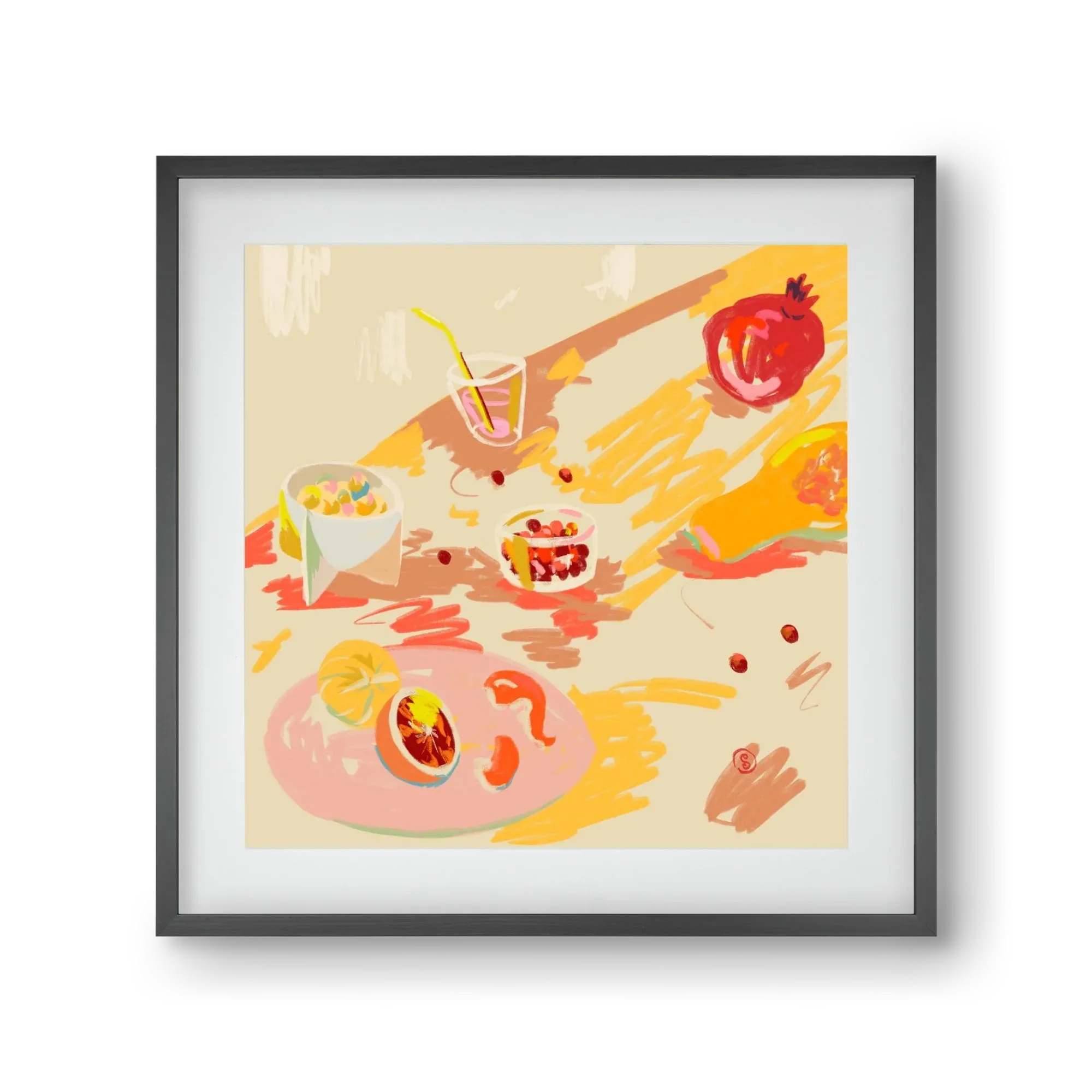 ORANGE AND PINK FRUIT - artbridge