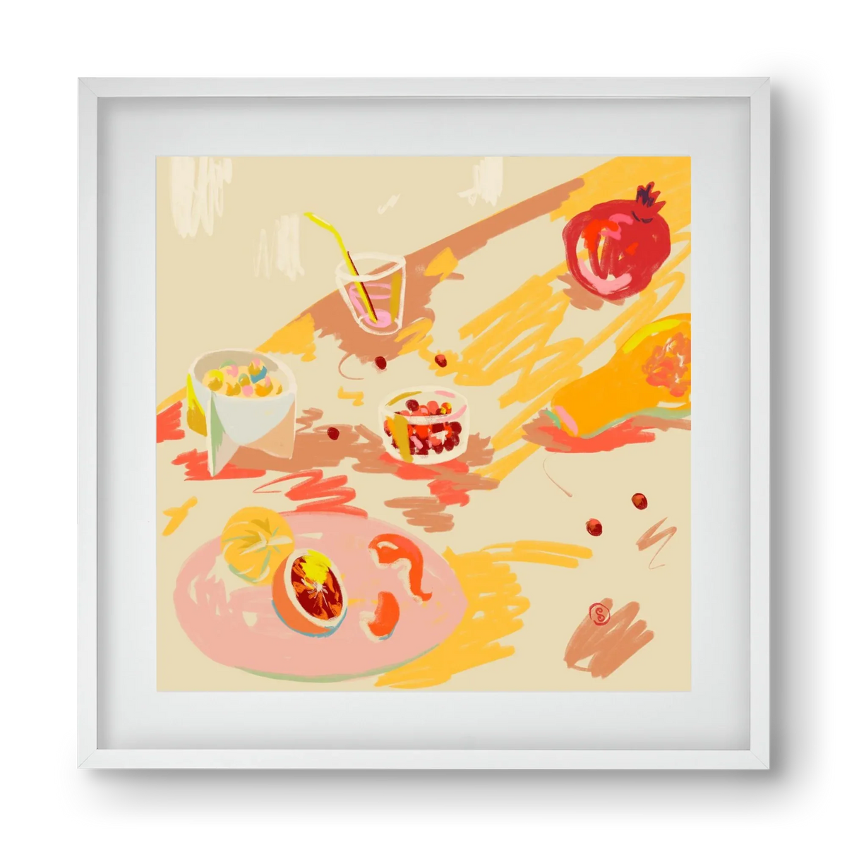 ORANGE AND PINK FRUIT - artbridge