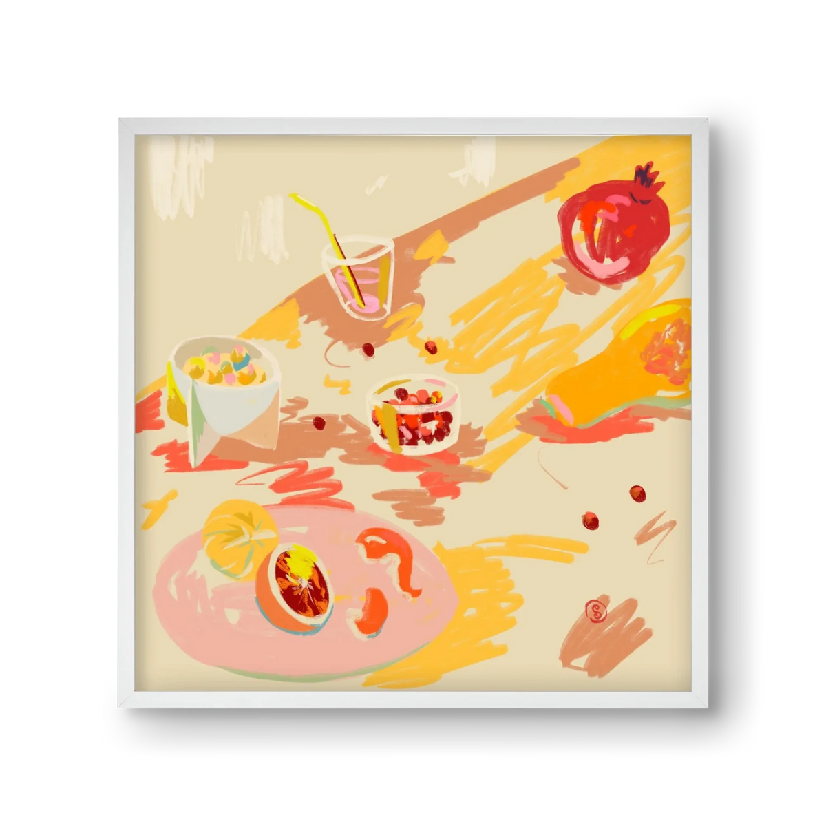 ORANGE AND PINK FRUIT - artbridge