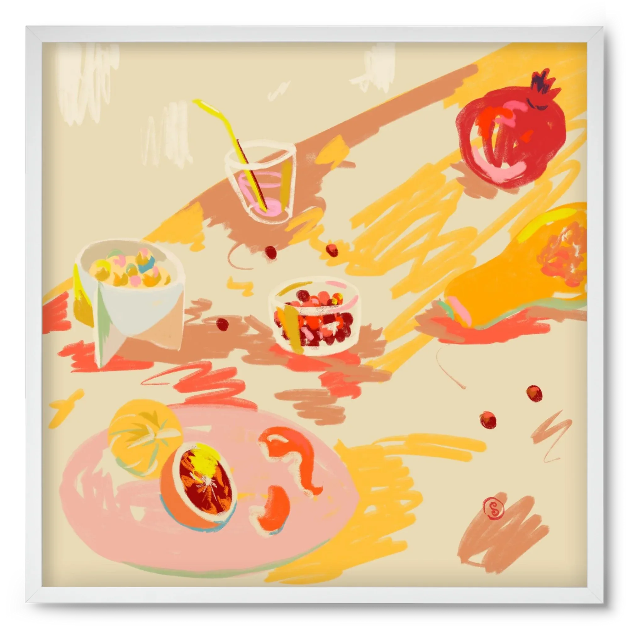 ORANGE AND PINK FRUIT - artbridge