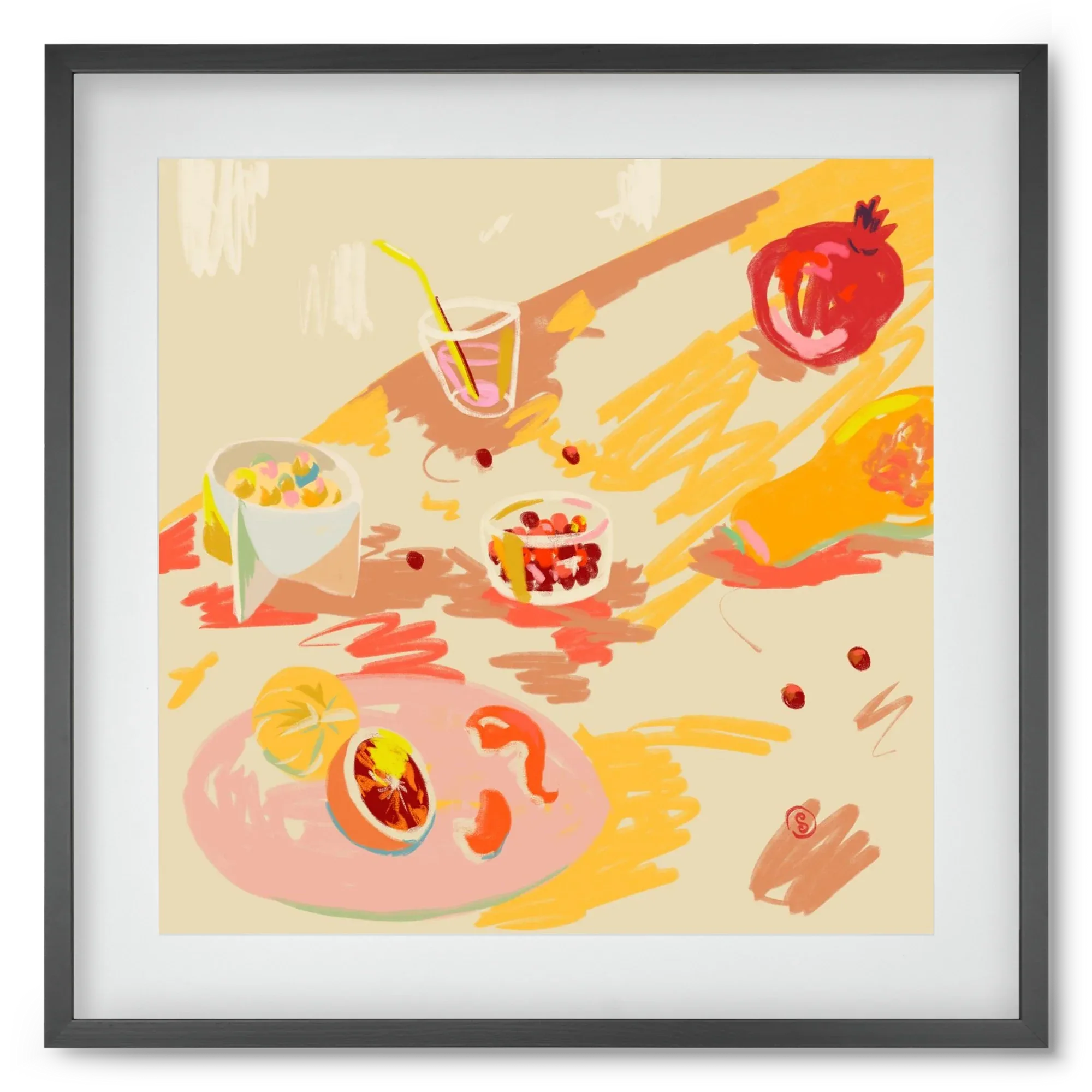 ORANGE AND PINK FRUIT - artbridge