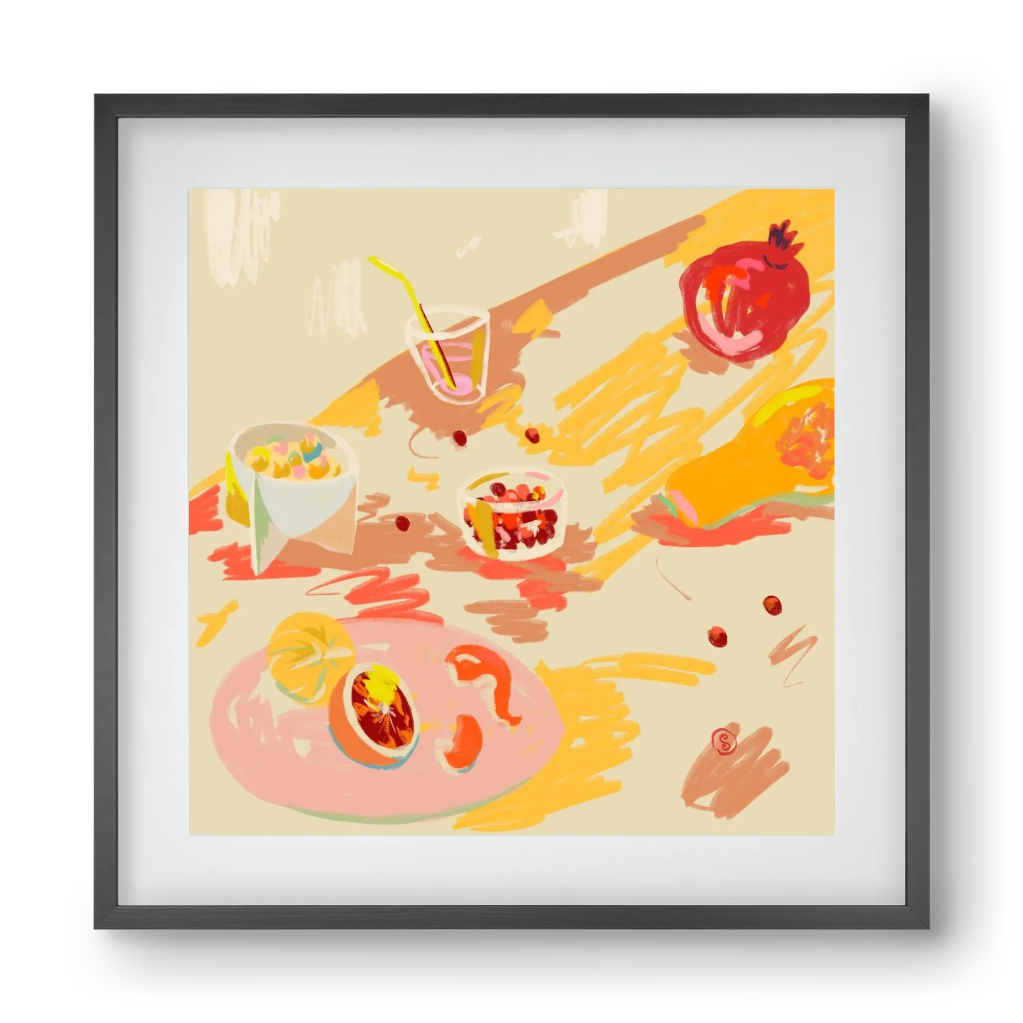 ORANGE AND PINK FRUIT - artbridge
