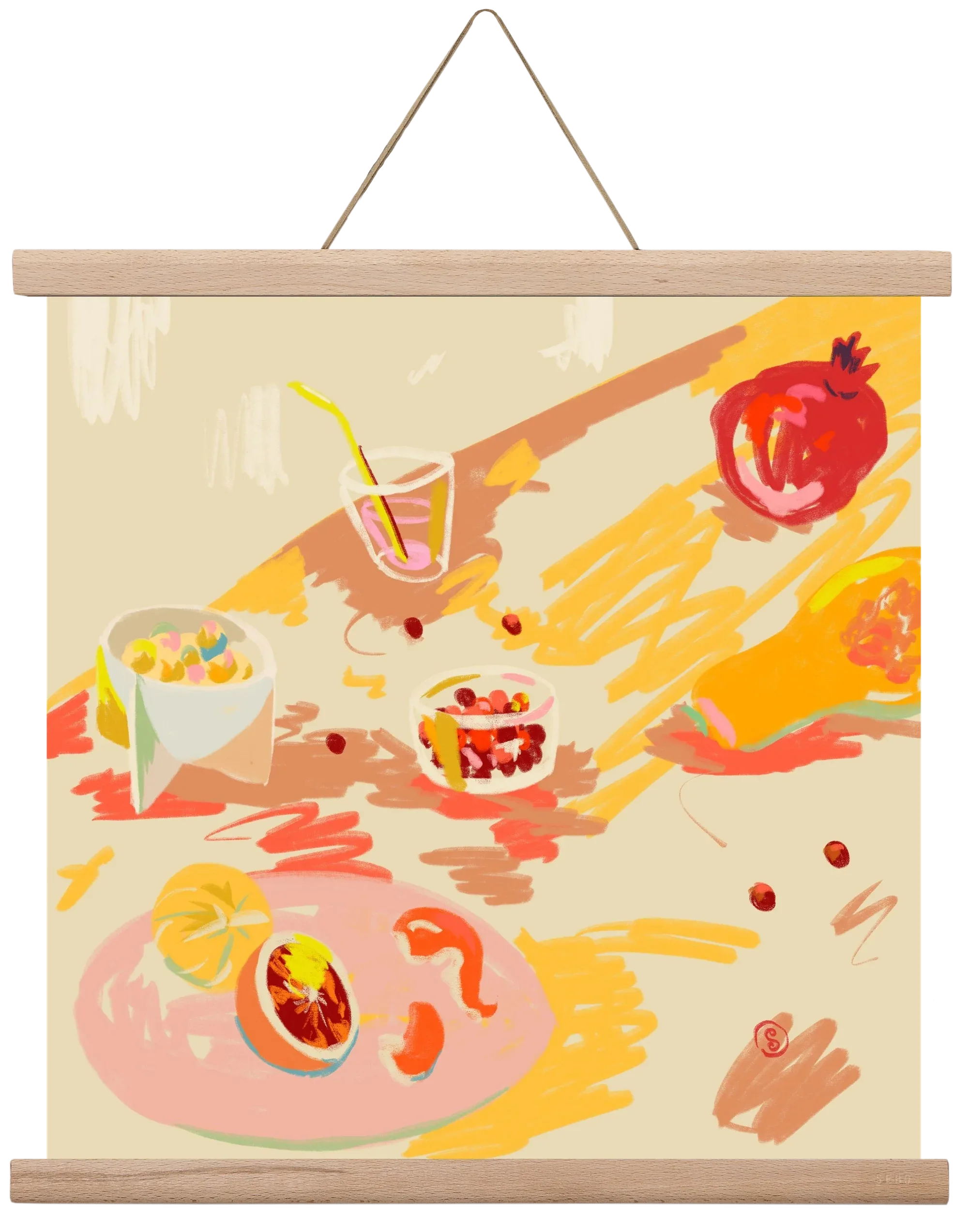ORANGE AND PINK FRUIT - artbridge