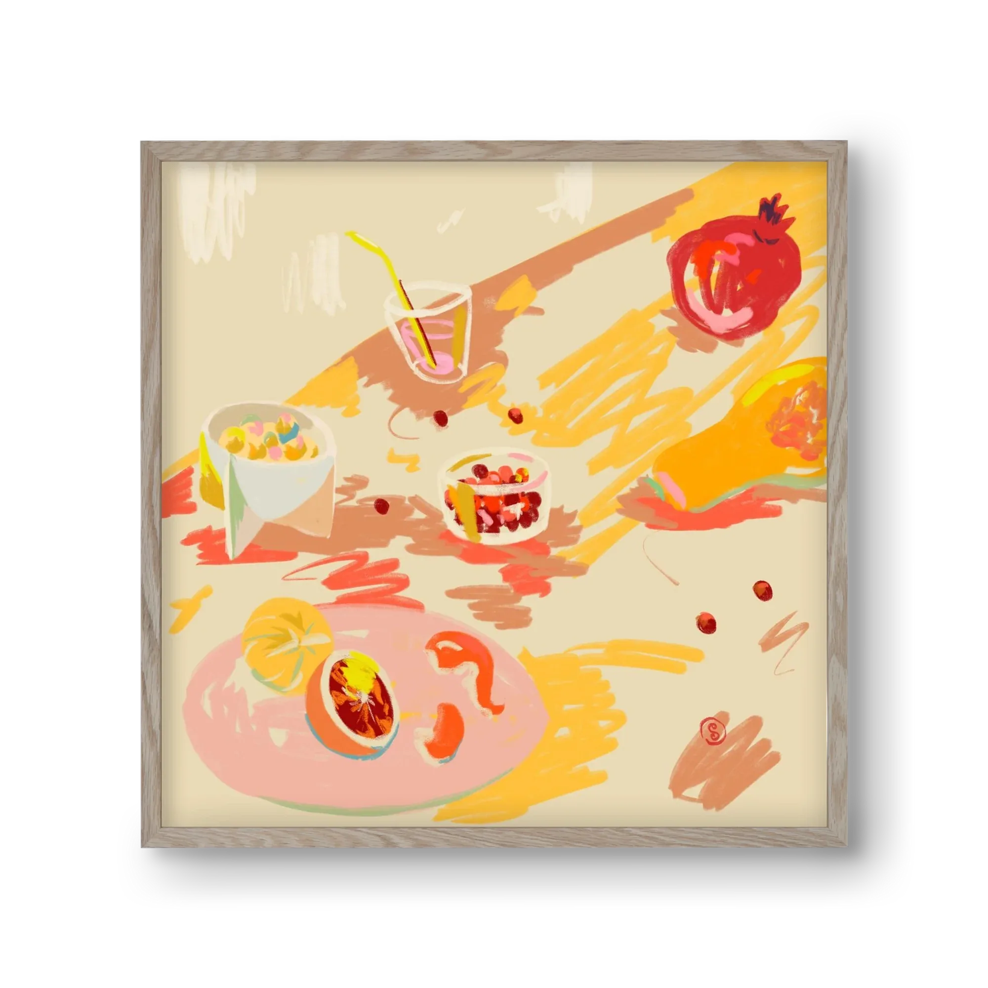 ORANGE AND PINK FRUIT - artbridge