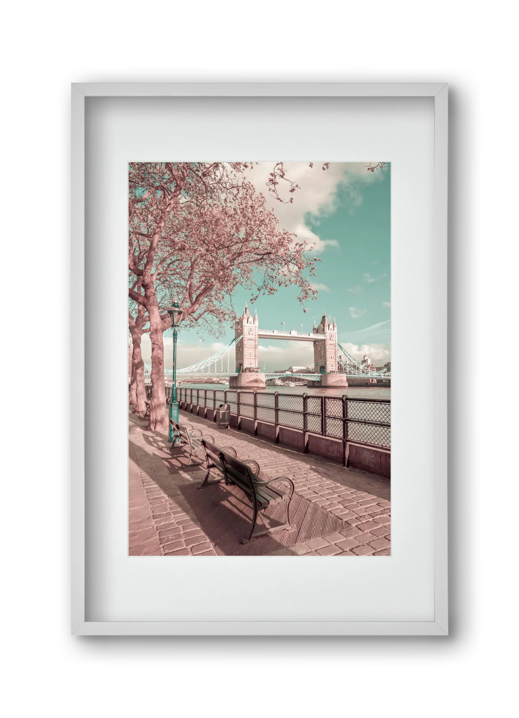 LONDON Thames Riverside & Tower Bridge | urban vintage style - artbridge