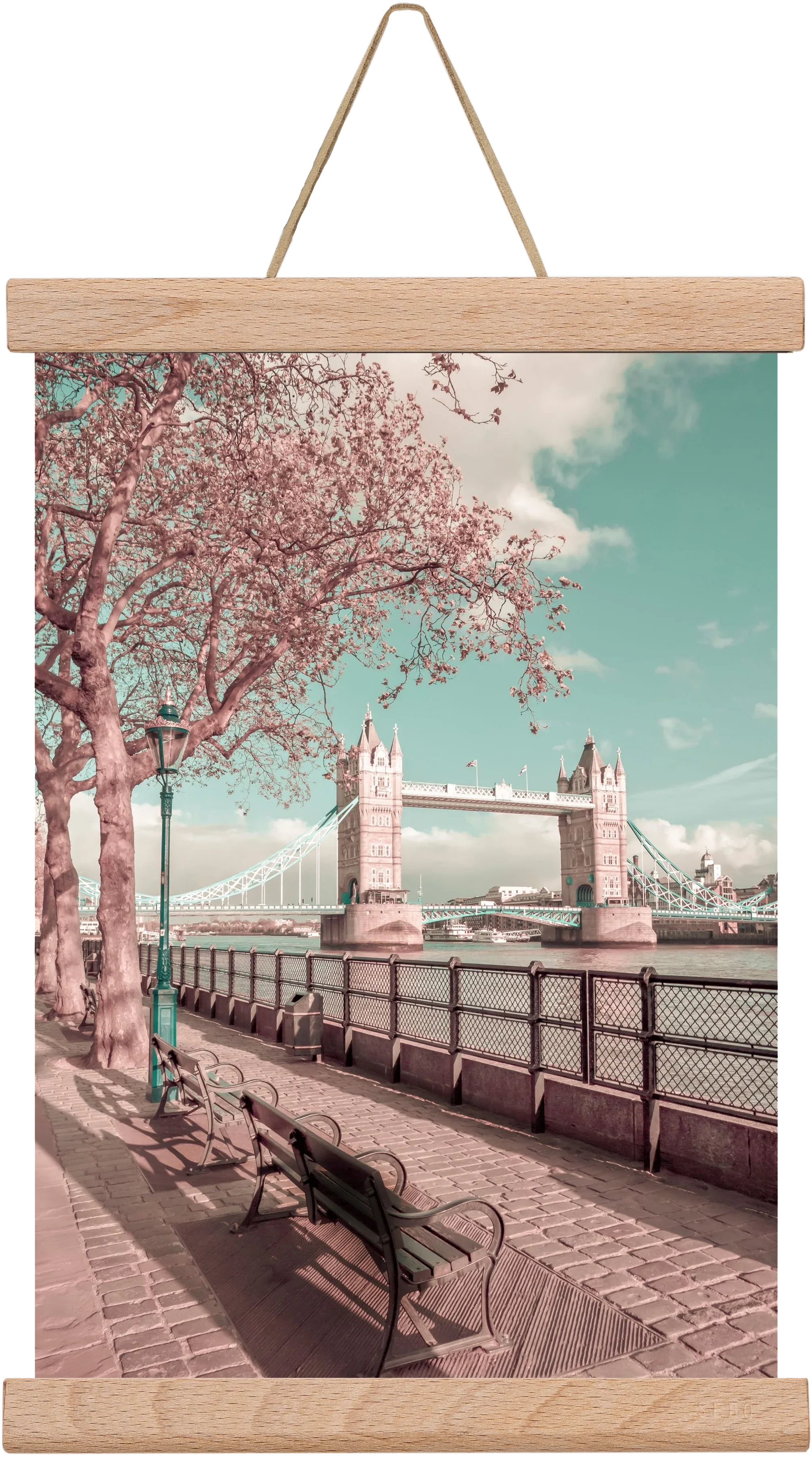 LONDON Thames Riverside & Tower Bridge | urban vintage style - artbridge