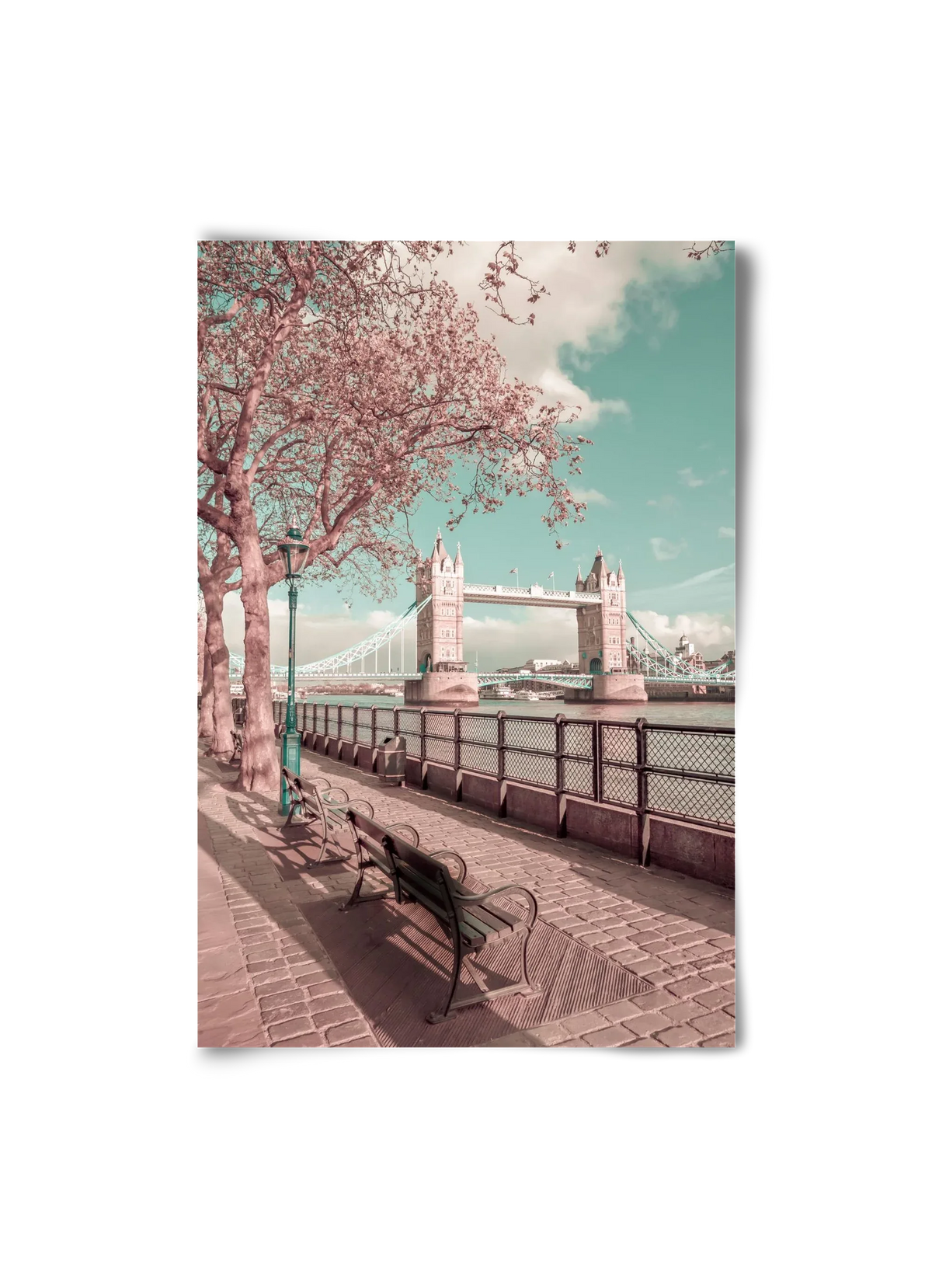 LONDON Thames Riverside & Tower Bridge | urban vintage style - artbridge