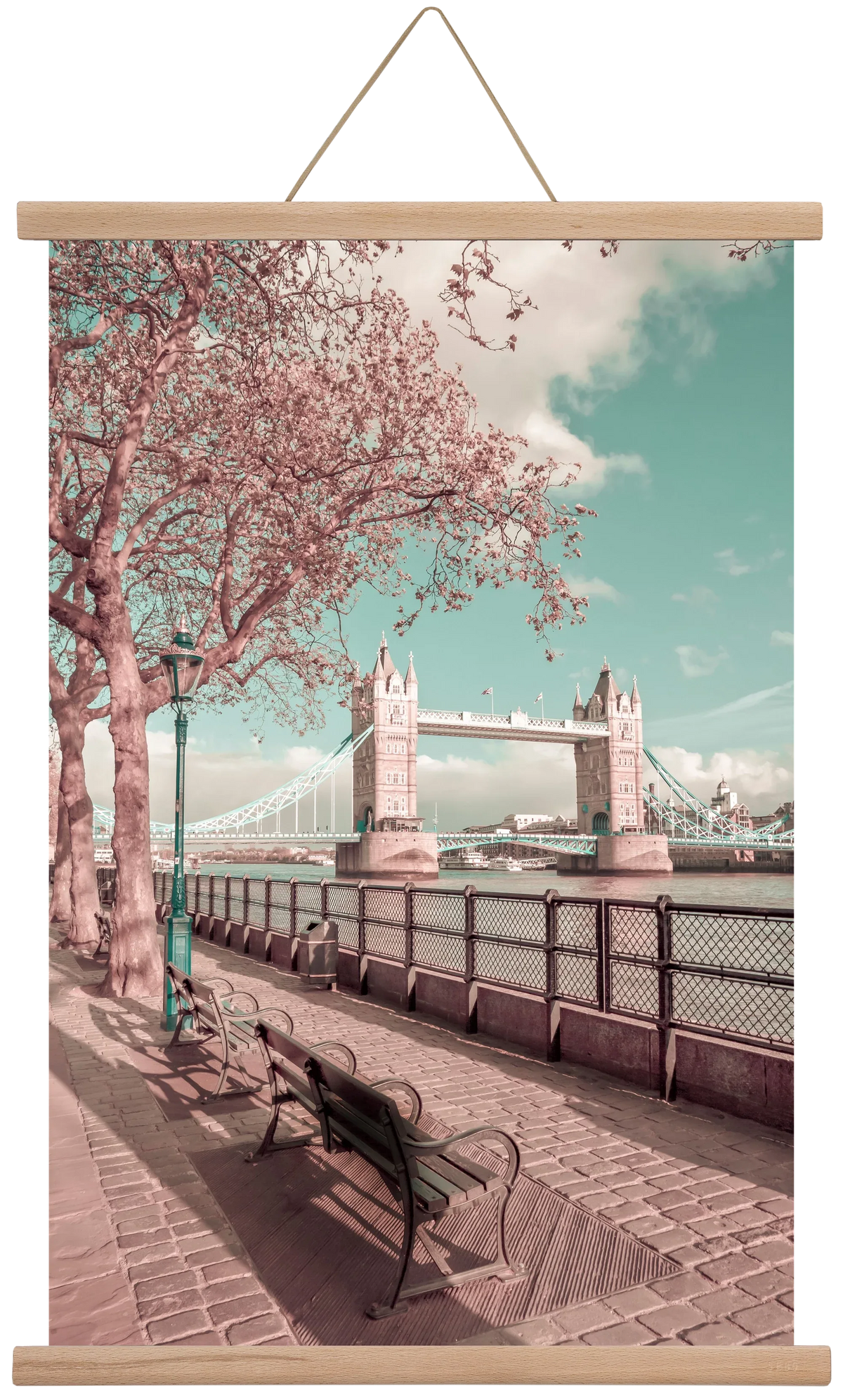 LONDON Thames Riverside & Tower Bridge | urban vintage style - artbridge