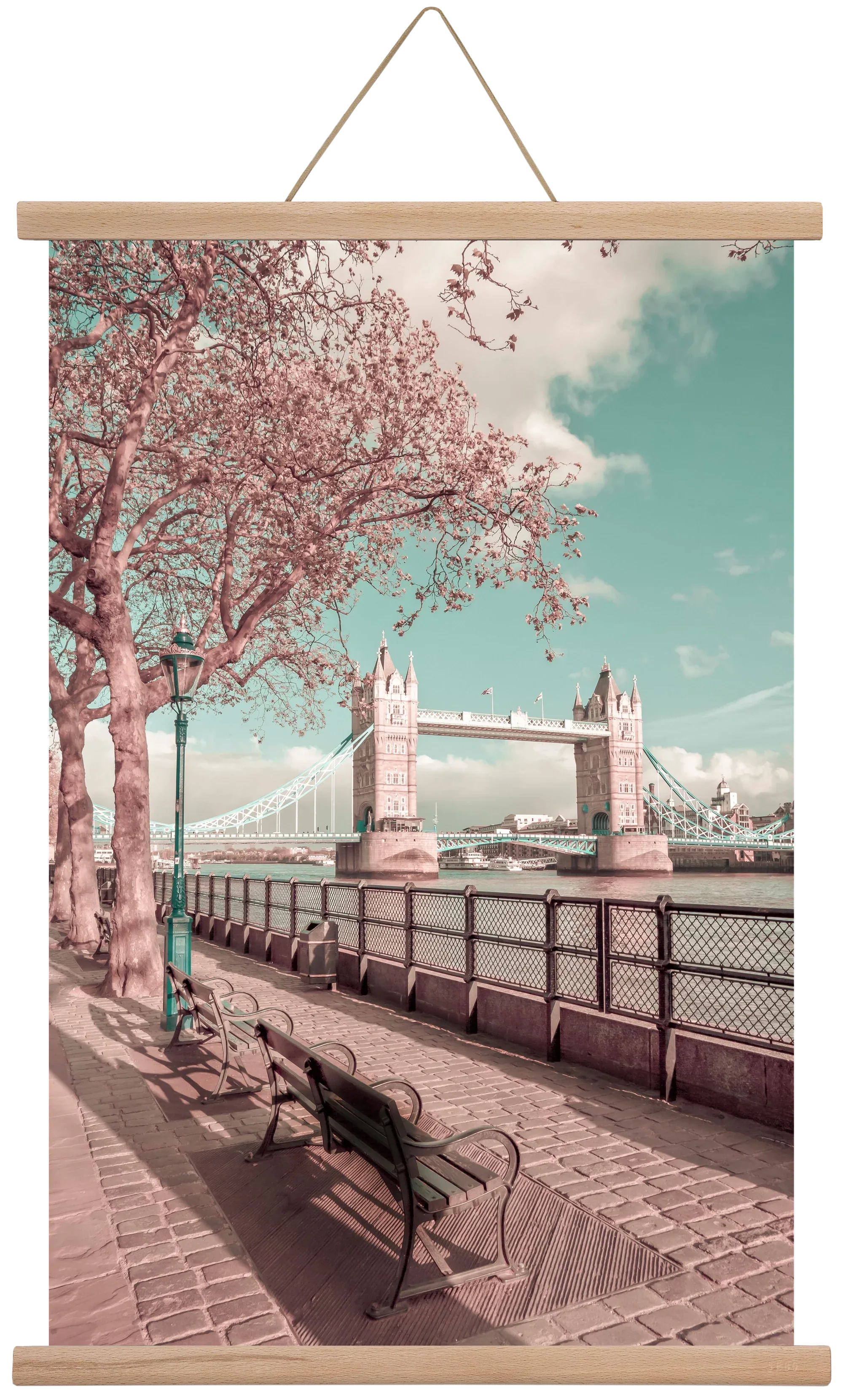 LONDON Thames Riverside & Tower Bridge | urban vintage style - artbridge