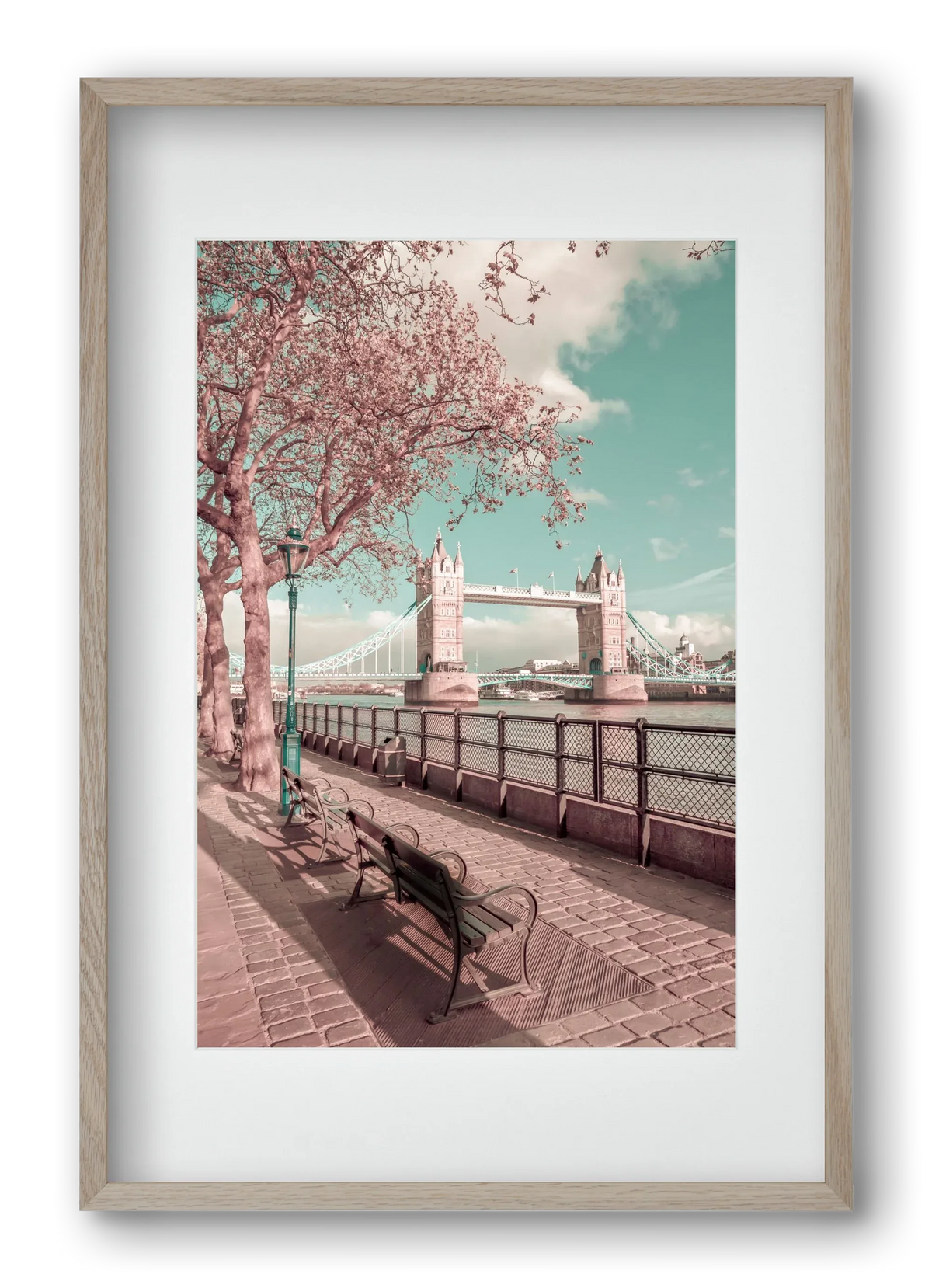 LONDON Thames Riverside & Tower Bridge | urban vintage style - artbridge