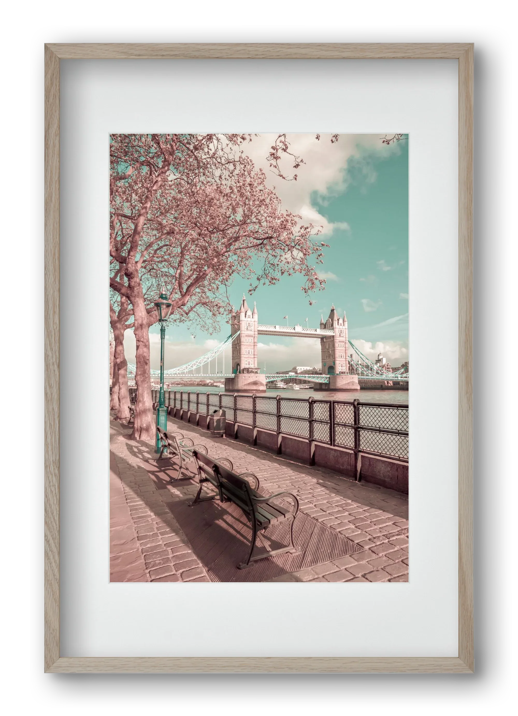LONDON Thames Riverside & Tower Bridge | urban vintage style - artbridge