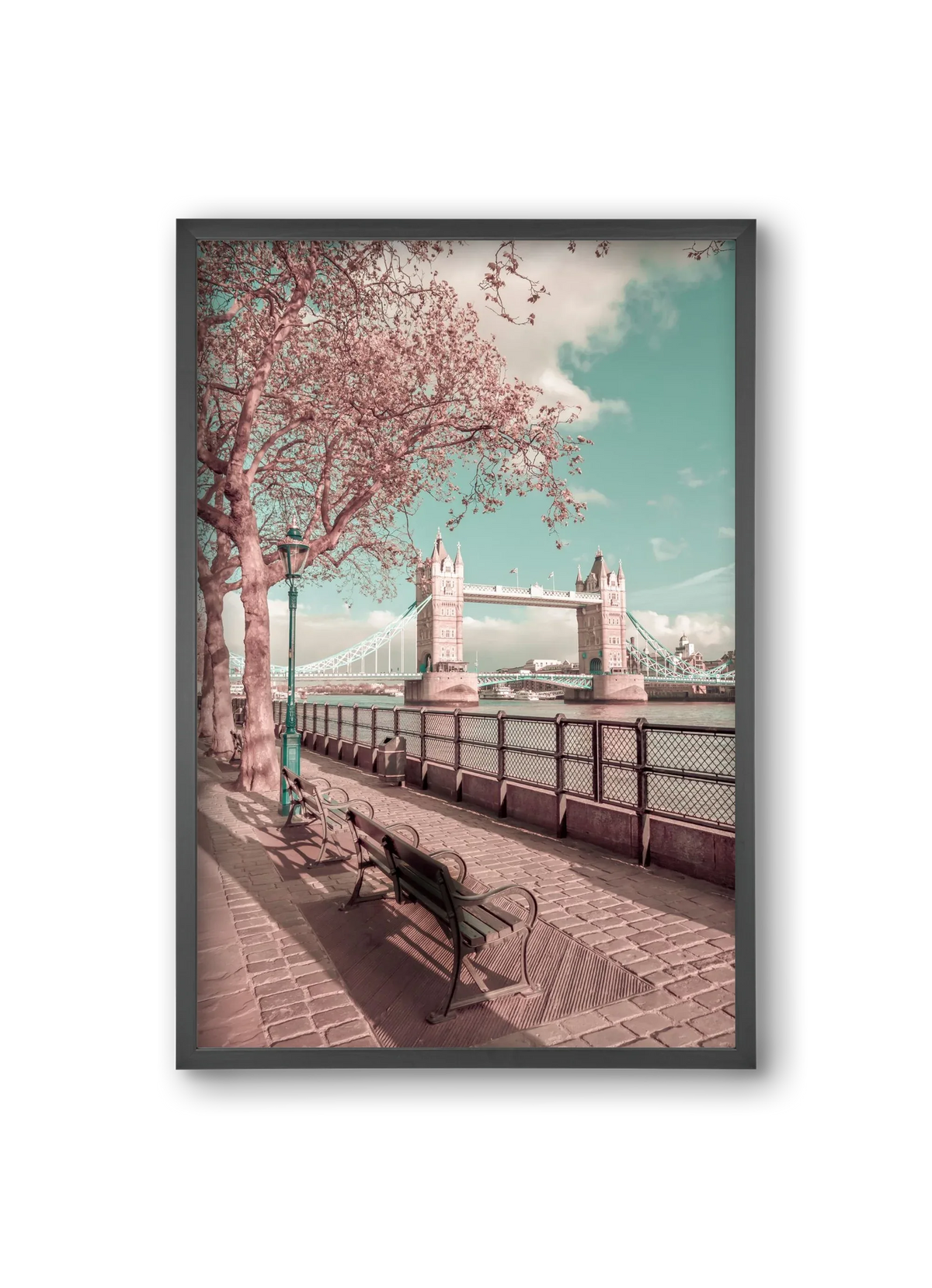 LONDON Thames Riverside & Tower Bridge | urban vintage style - artbridge