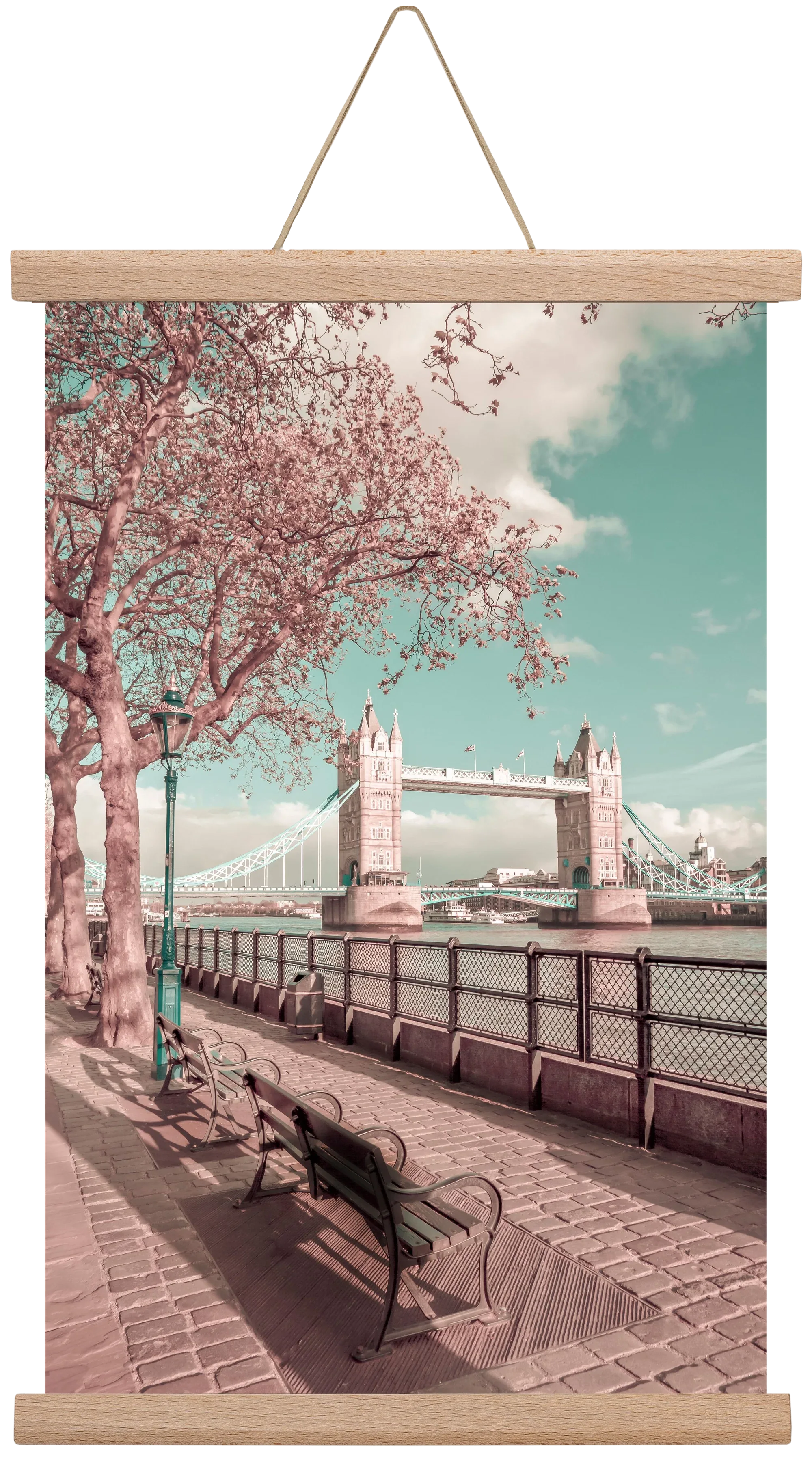 LONDON Thames Riverside & Tower Bridge | urban vintage style - artbridge
