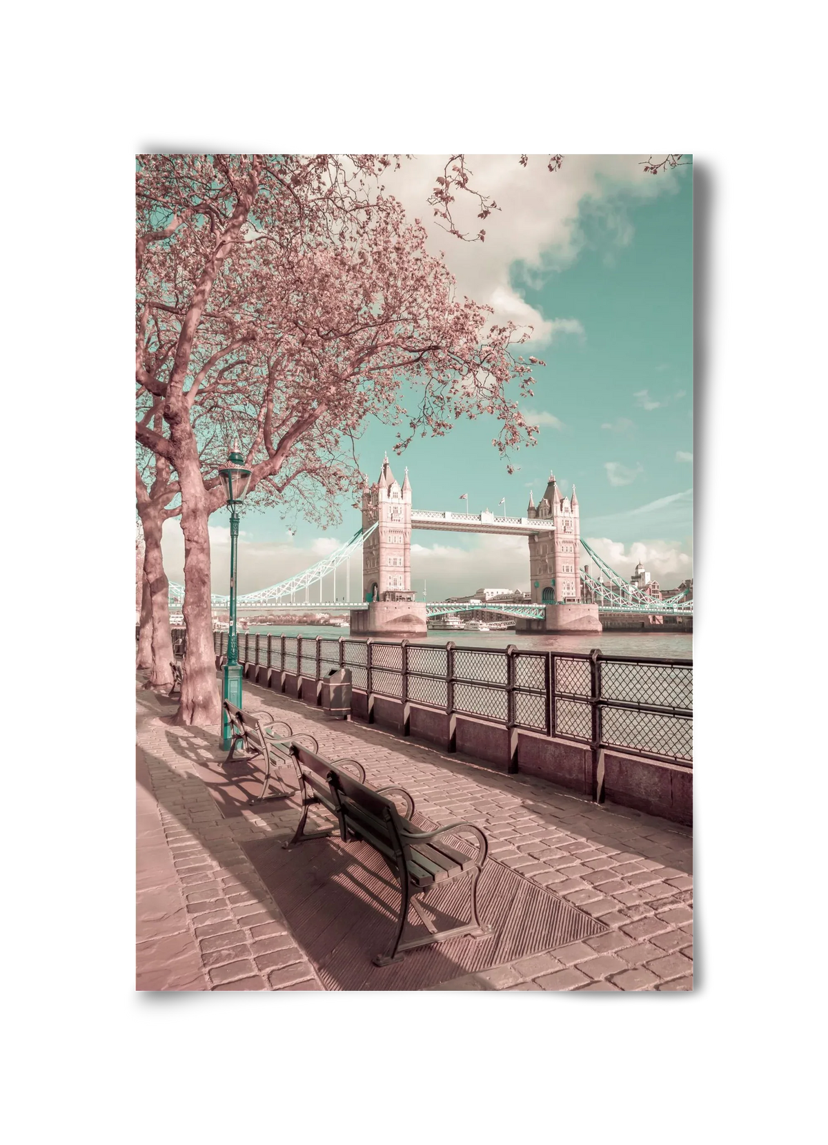 LONDON Thames Riverside & Tower Bridge | urban vintage style - artbridge