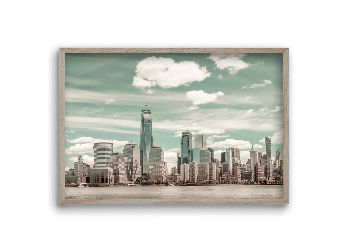 NEW YORK CITY Manhattan Skyline & Hudson River | urban vintage s - artbridge