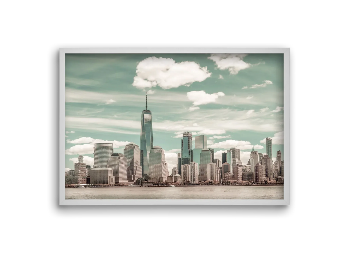 NEW YORK CITY Manhattan Skyline & Hudson River | urban vintage s - artbridge