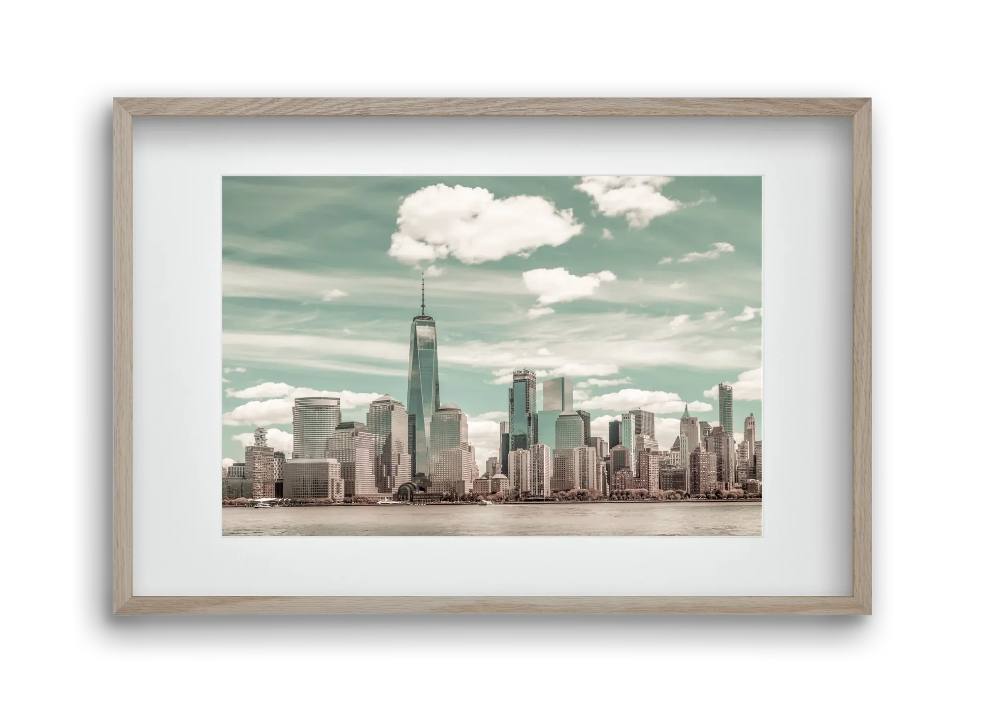 NEW YORK CITY Manhattan Skyline & Hudson River | urban vintage s - artbridge