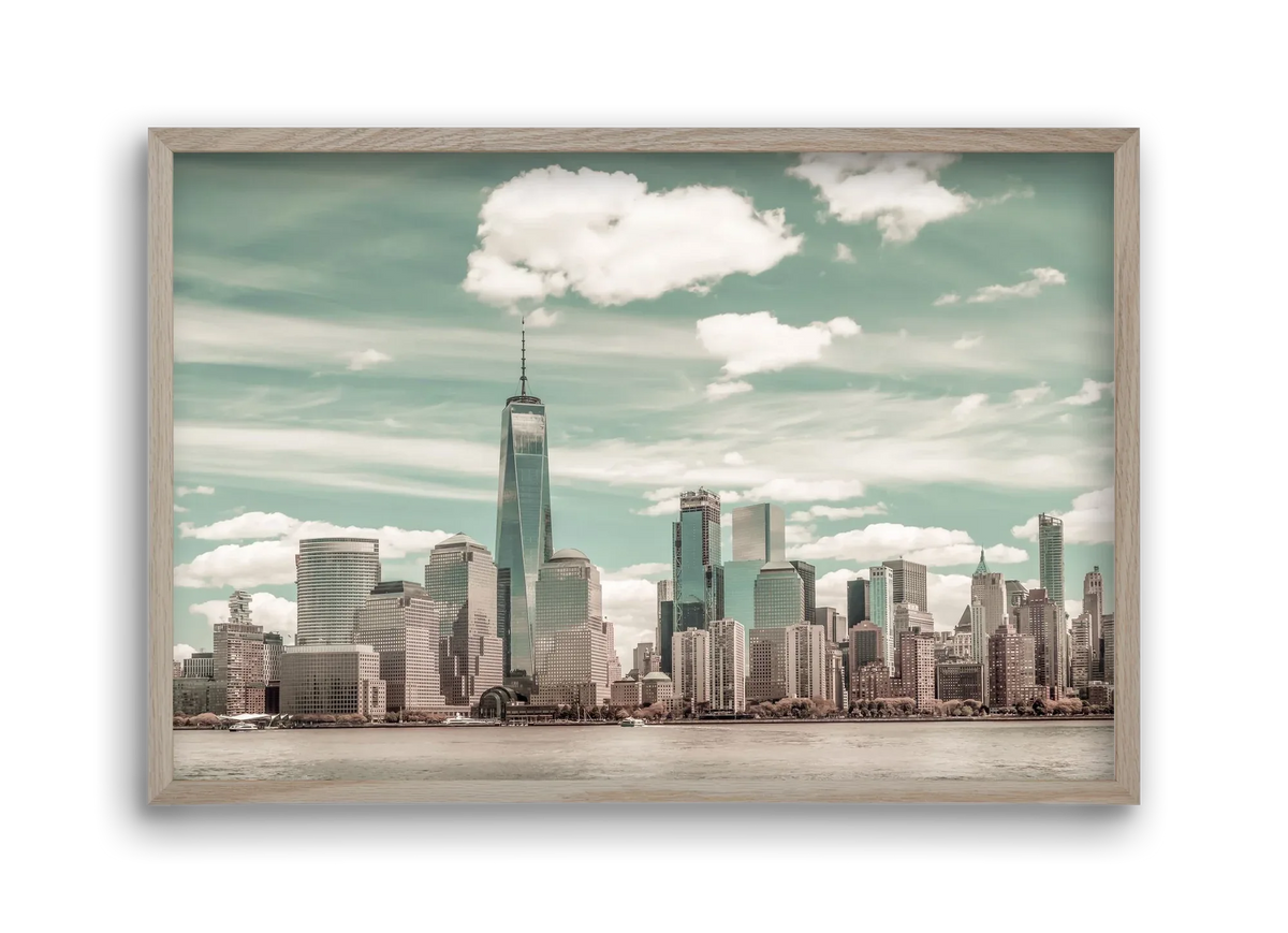 NEW YORK CITY Manhattan Skyline & Hudson River | urban vintage s - artbridge
