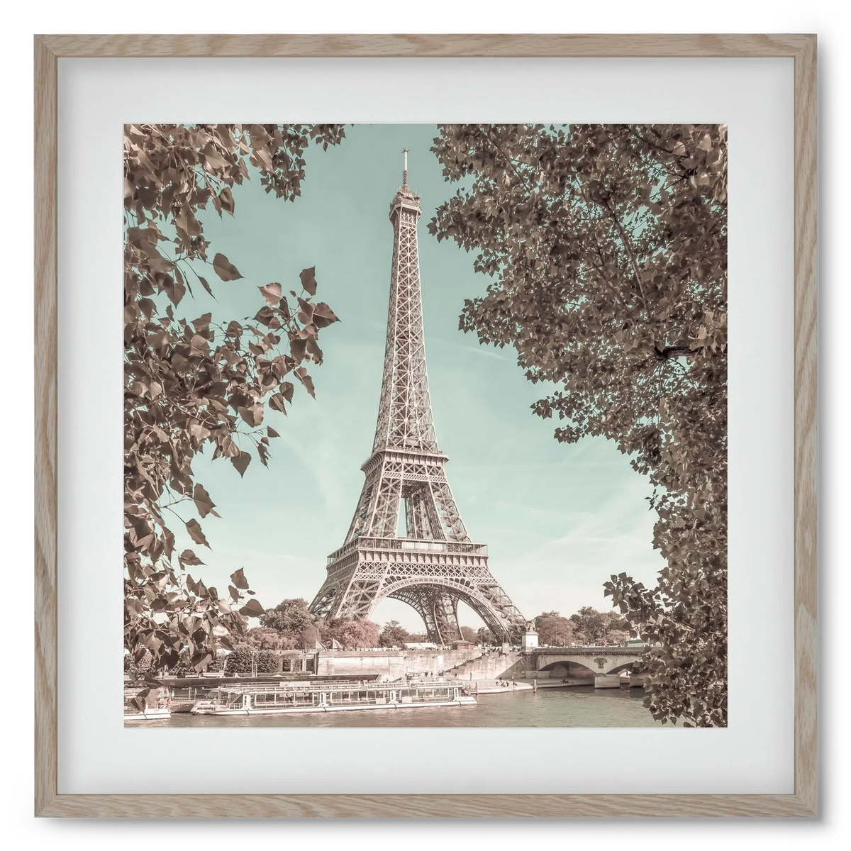 PARIS Eiffel Tower & River Seine | urban vintage style - artbridge