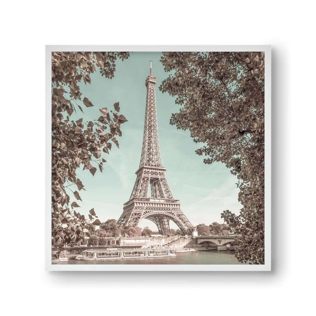 PARIS Eiffel Tower & River Seine | urban vintage style - artbridge